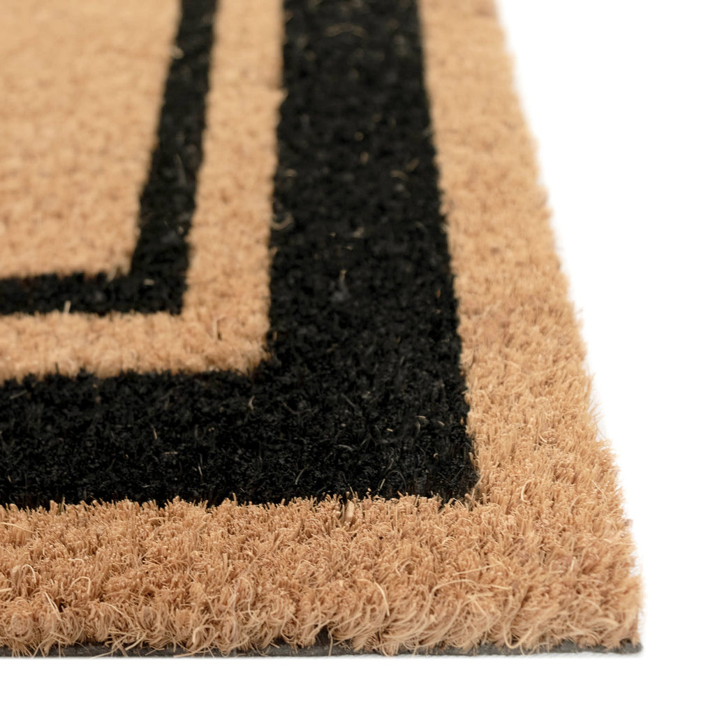 Natura Double Border Coir Doormat with Non-Slip Backing
