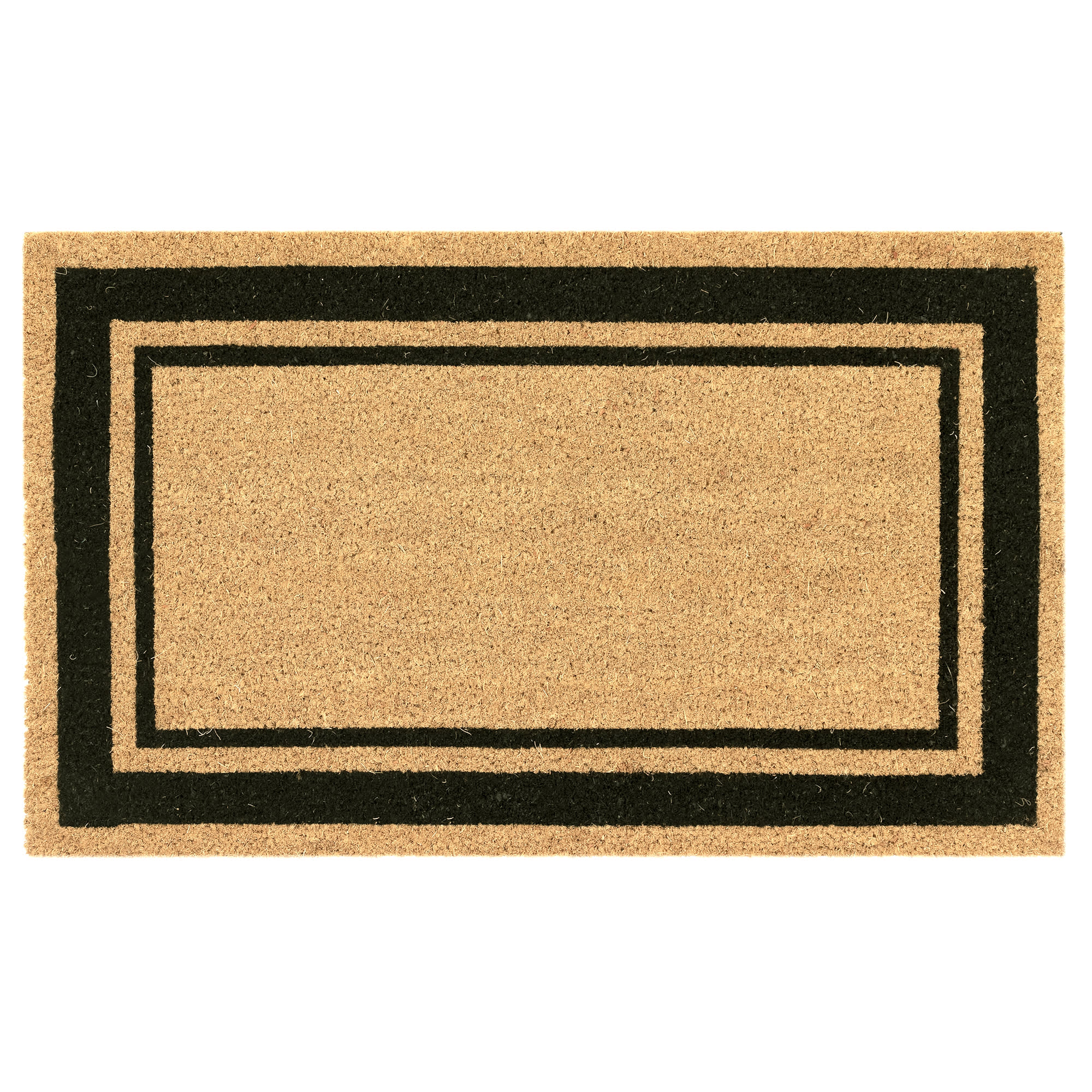 Natura Double Border Coir Doormat with Non-Slip Backing