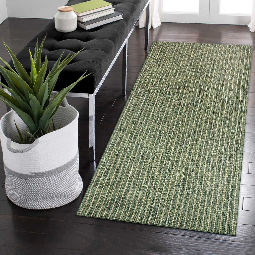 Carmel Texture Stripe Indoor Outdoor Area Rug