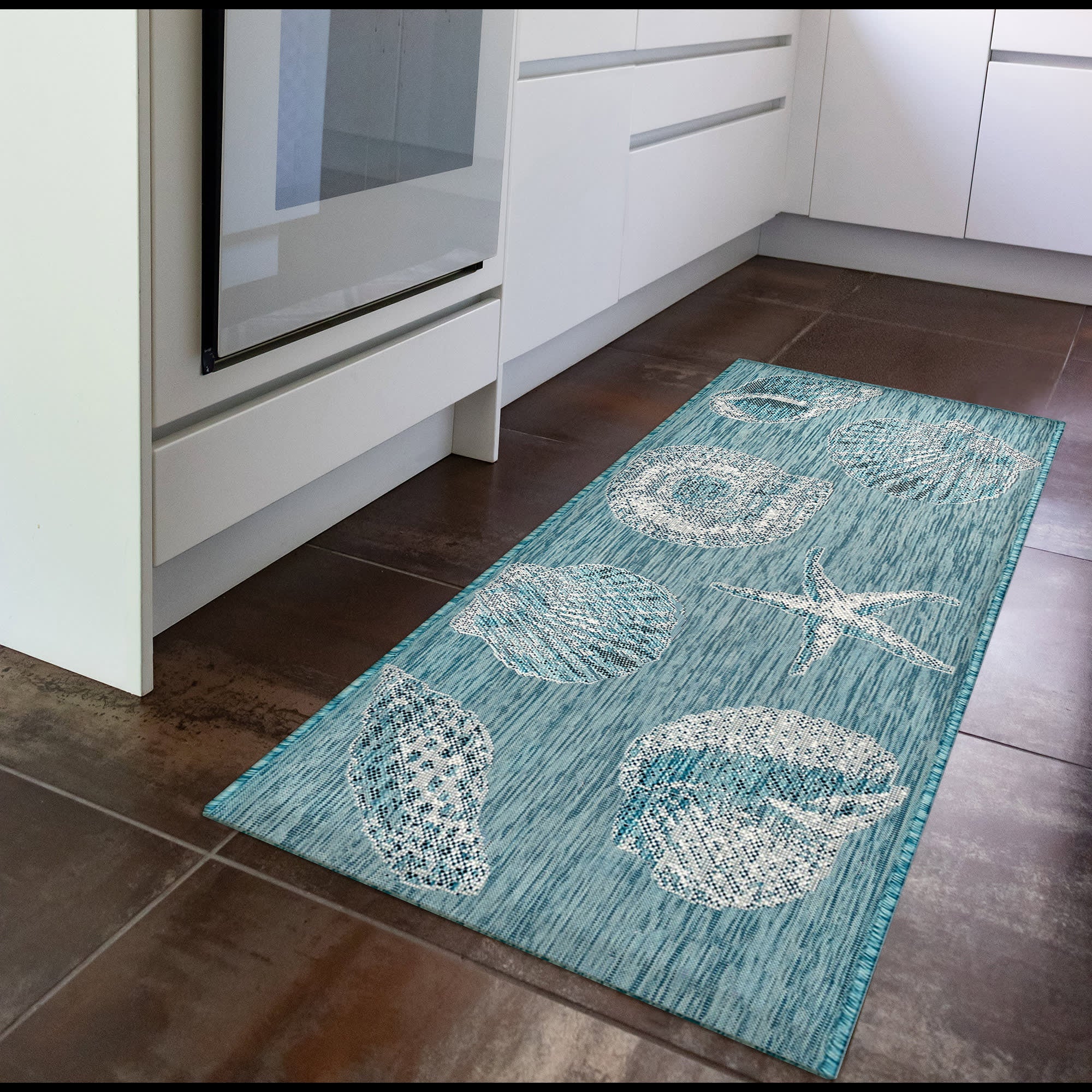 Carmel Shells Indoor Outdoor Area Rug