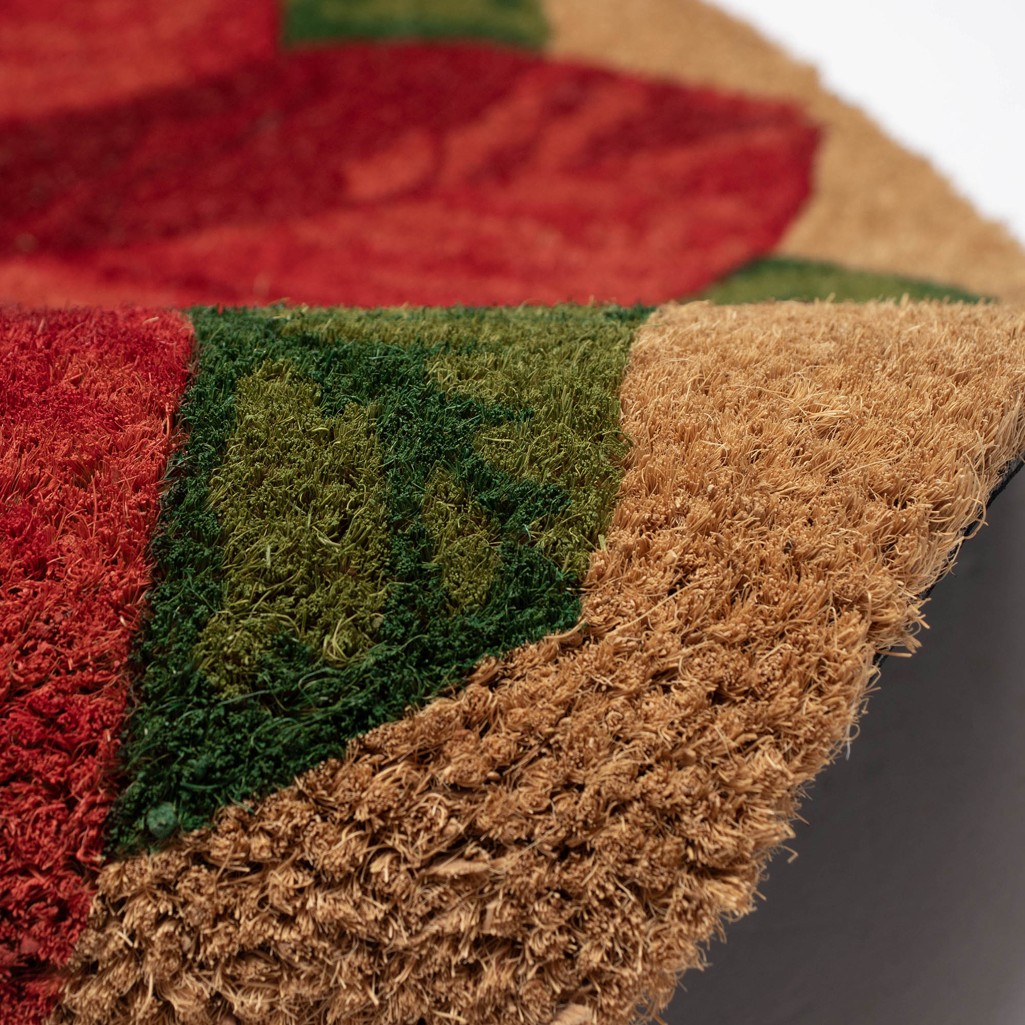Natura Poinsettia Coir Doormat with Non-Slip Backing