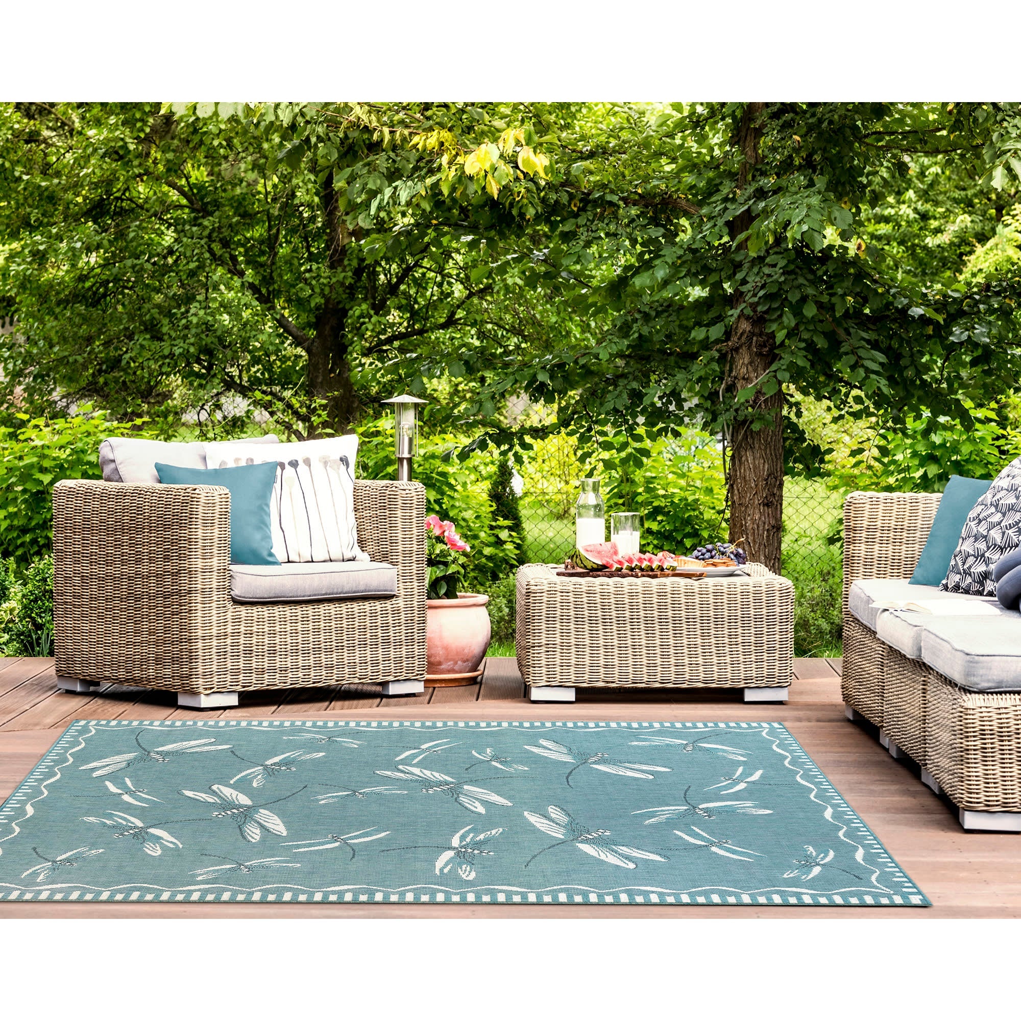 Carmel Dragonfly Indoor Outdoor Area Rug