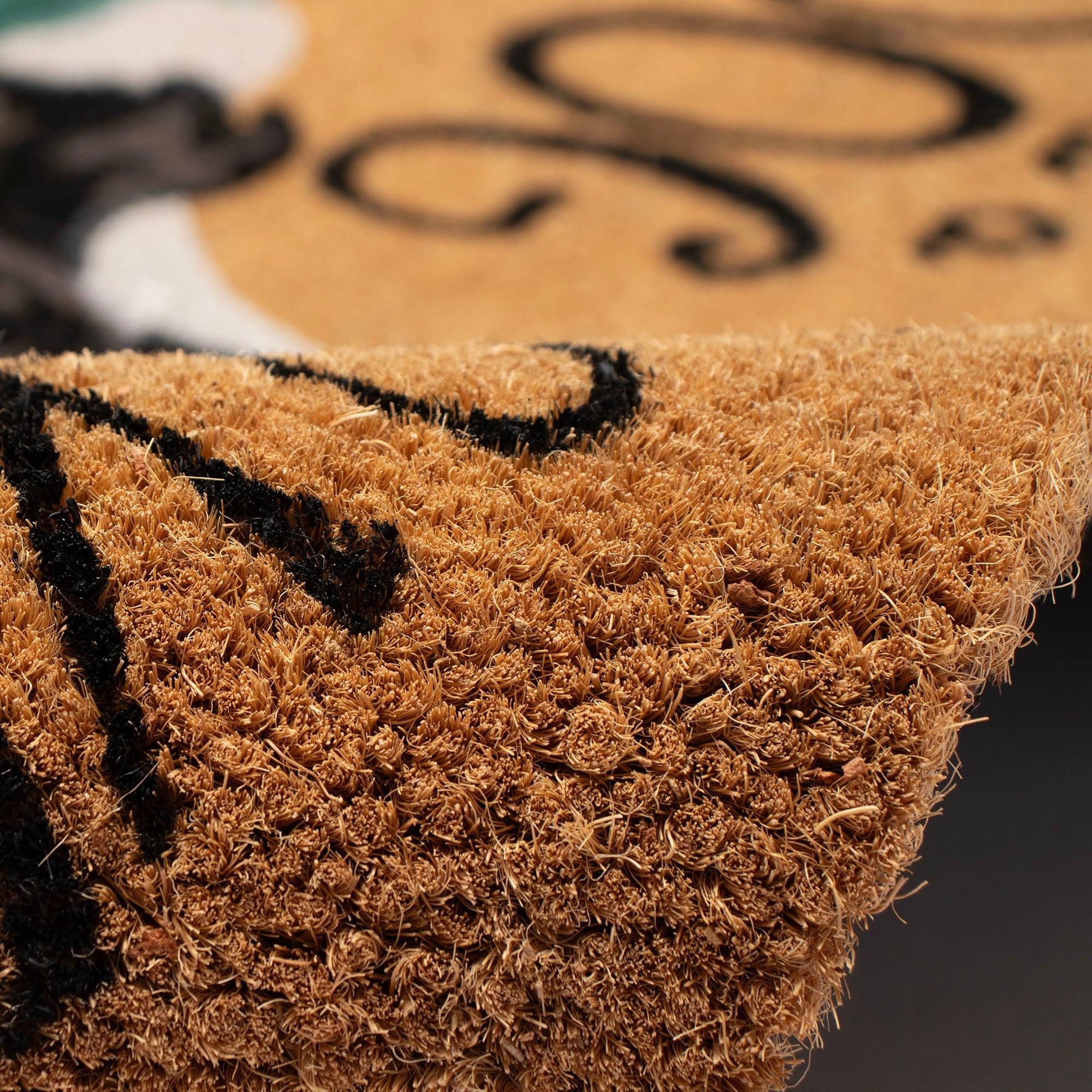 Natura Love And A Dog Coir Doormat with Non-Slip Backing