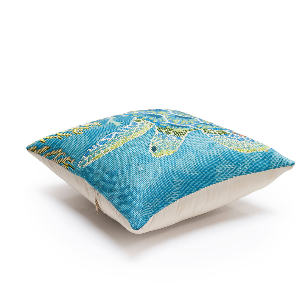 Marina Seaturtle Garden Indoor Outdoor Throw Pillow