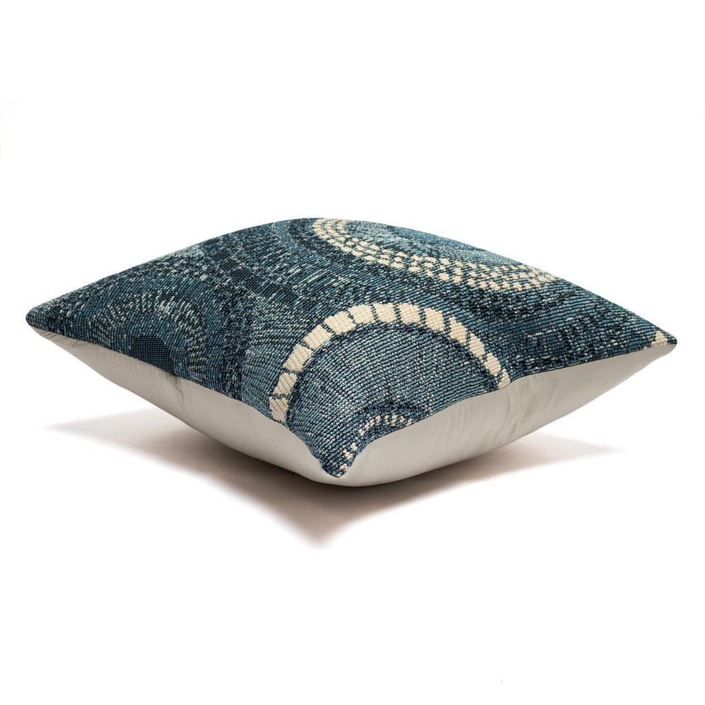Marina Circles Indoor Outdoor Throw Pillow