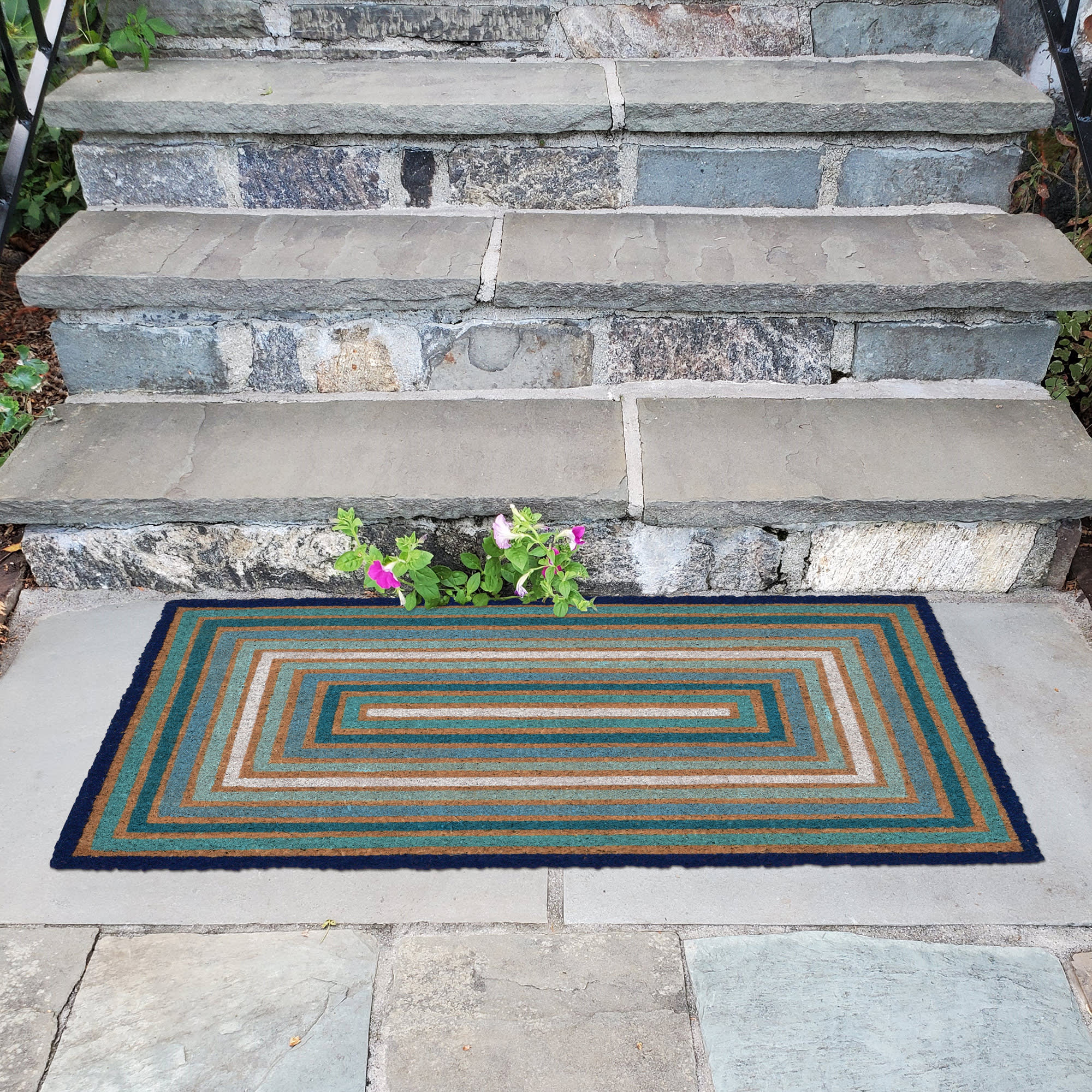 Natura Boxes Coir Doormat with Non-Skid Backing