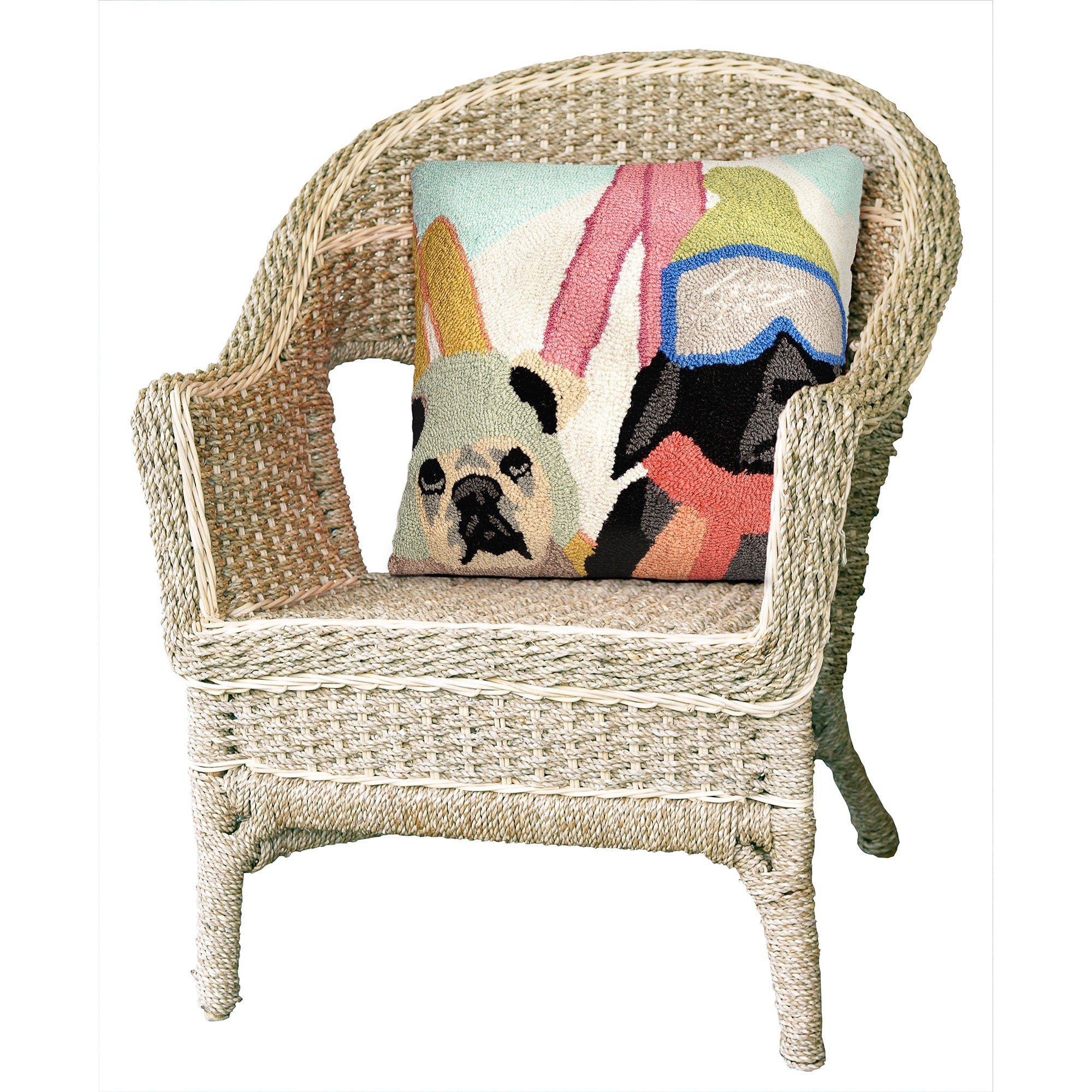 Frontporch Ski Patrol Indoor Outdoor Throw Pillow