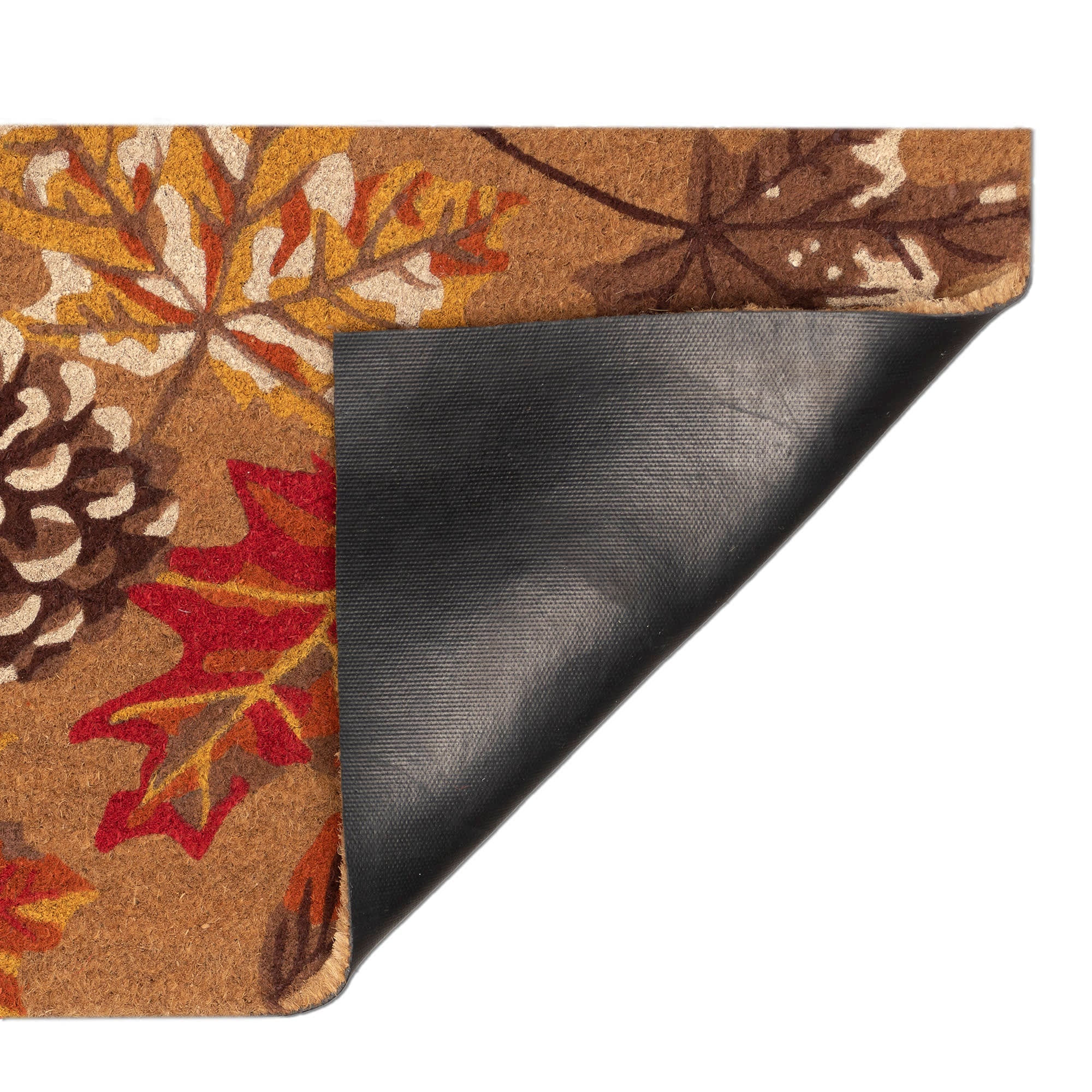 Natura Falling Leaves Coir Doormat with Non-Slip Backing