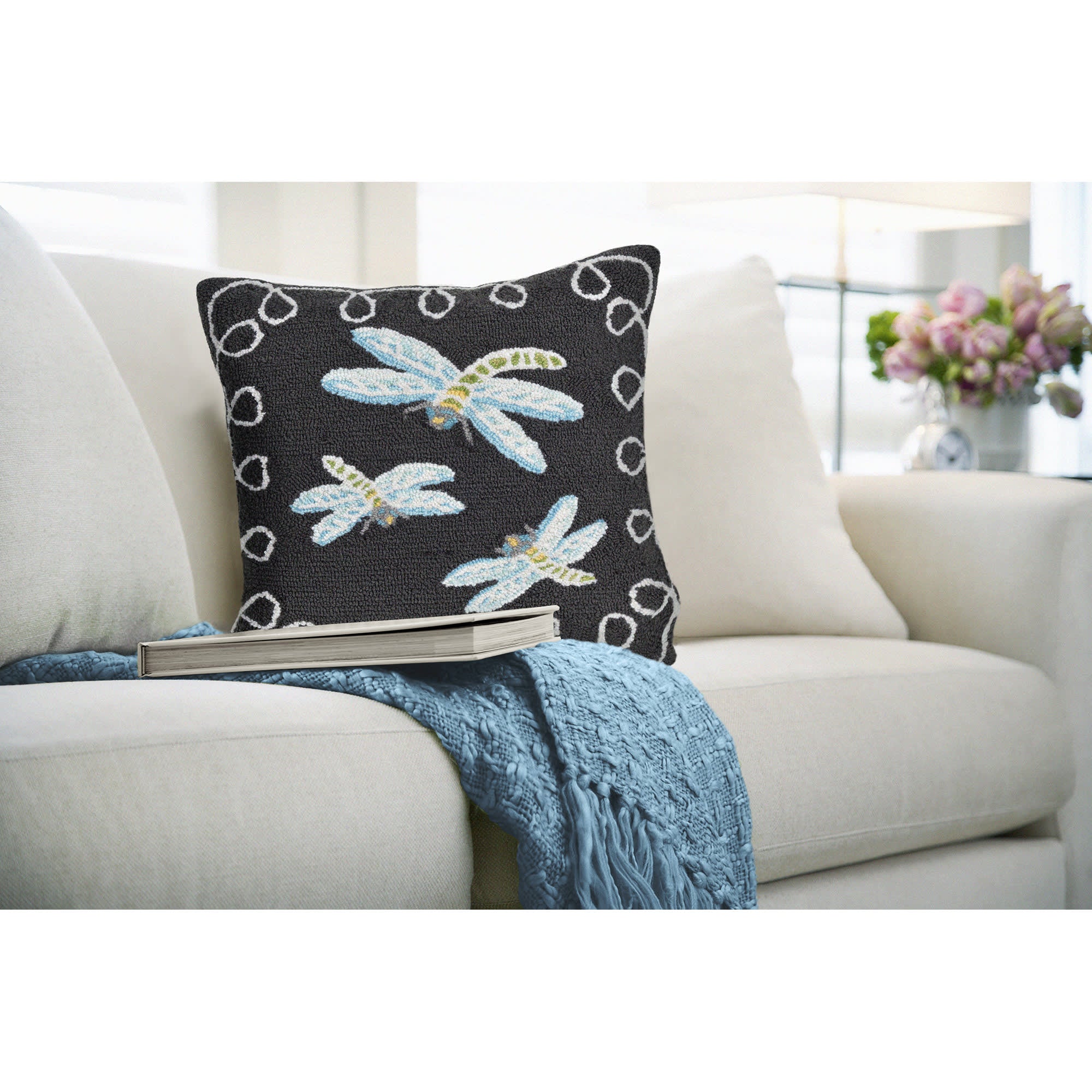 Frontporch Dragonfly Indoor Outdoor Throw Pillow