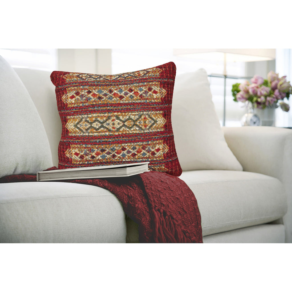 Marina Tribal Stripe Indoor Outdoor Throw Pillow