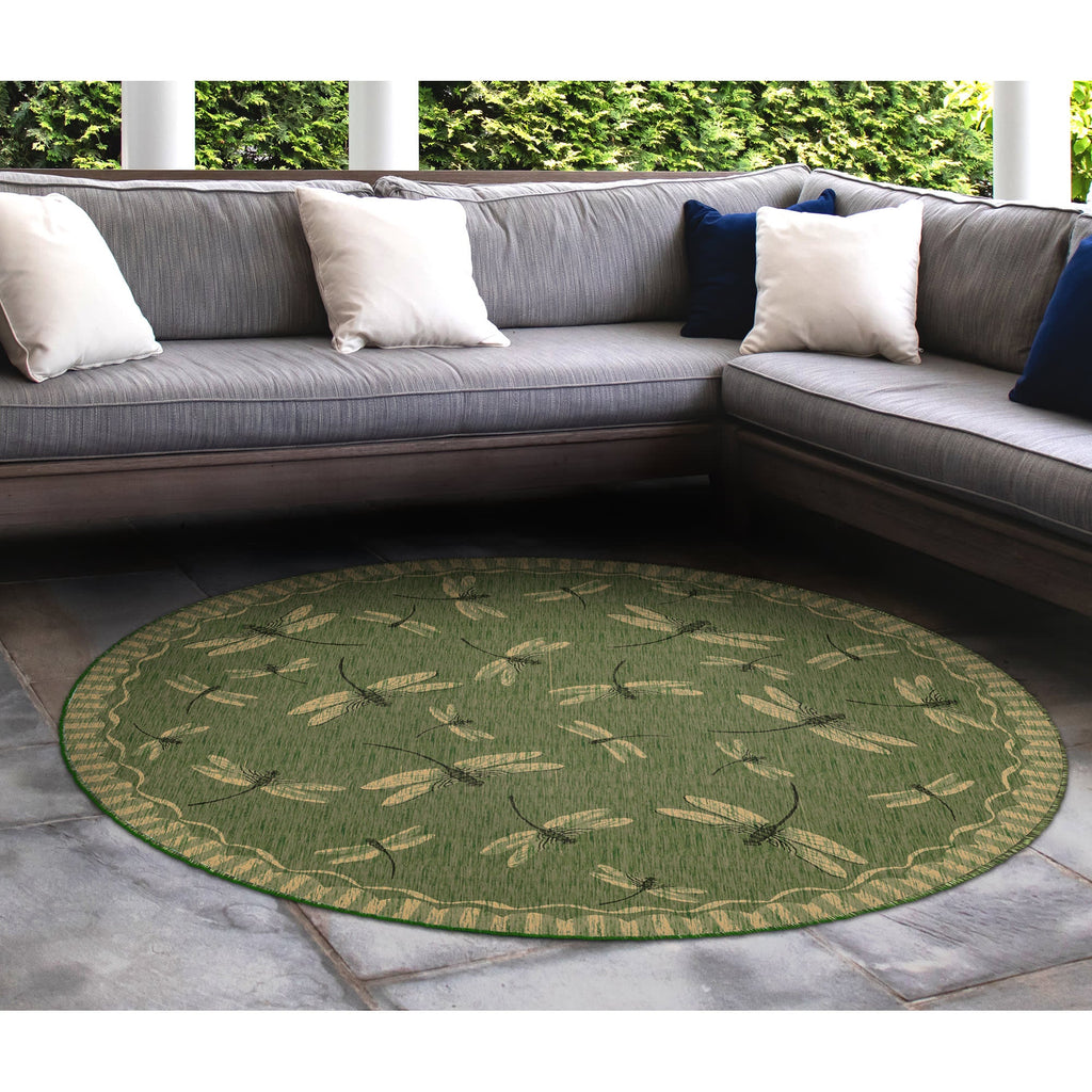 Carmel Dragonfly Indoor Outdoor Area Rug