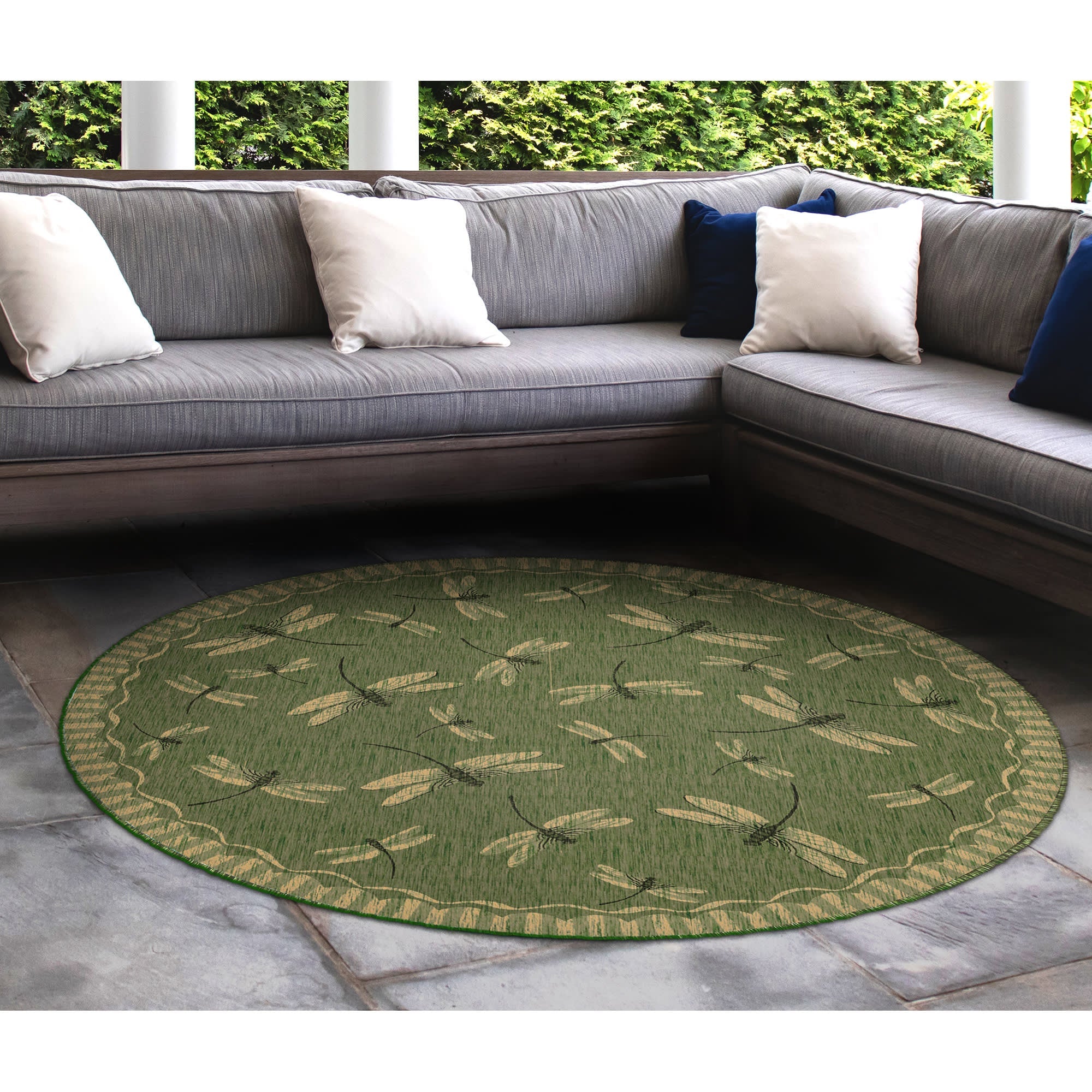 Carmel Dragonfly Indoor Outdoor Area Rug