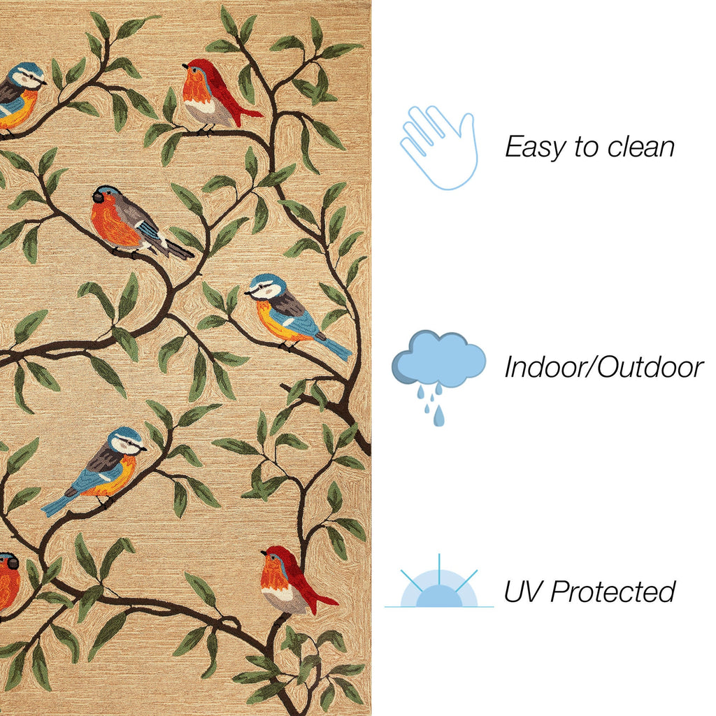 Ravella Birds On Branches Indoor/Outdoor Area Rug