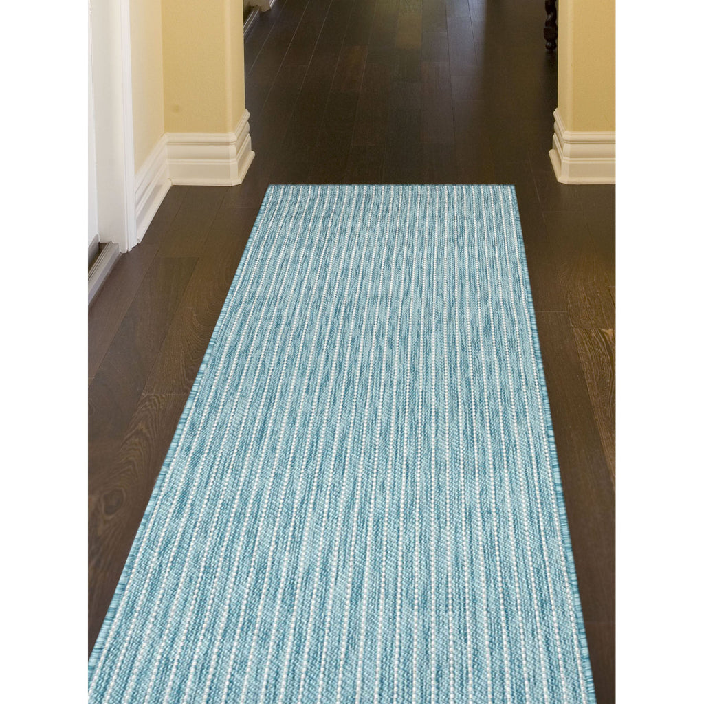 Carmel Texture Stripe Indoor Outdoor Area Rug