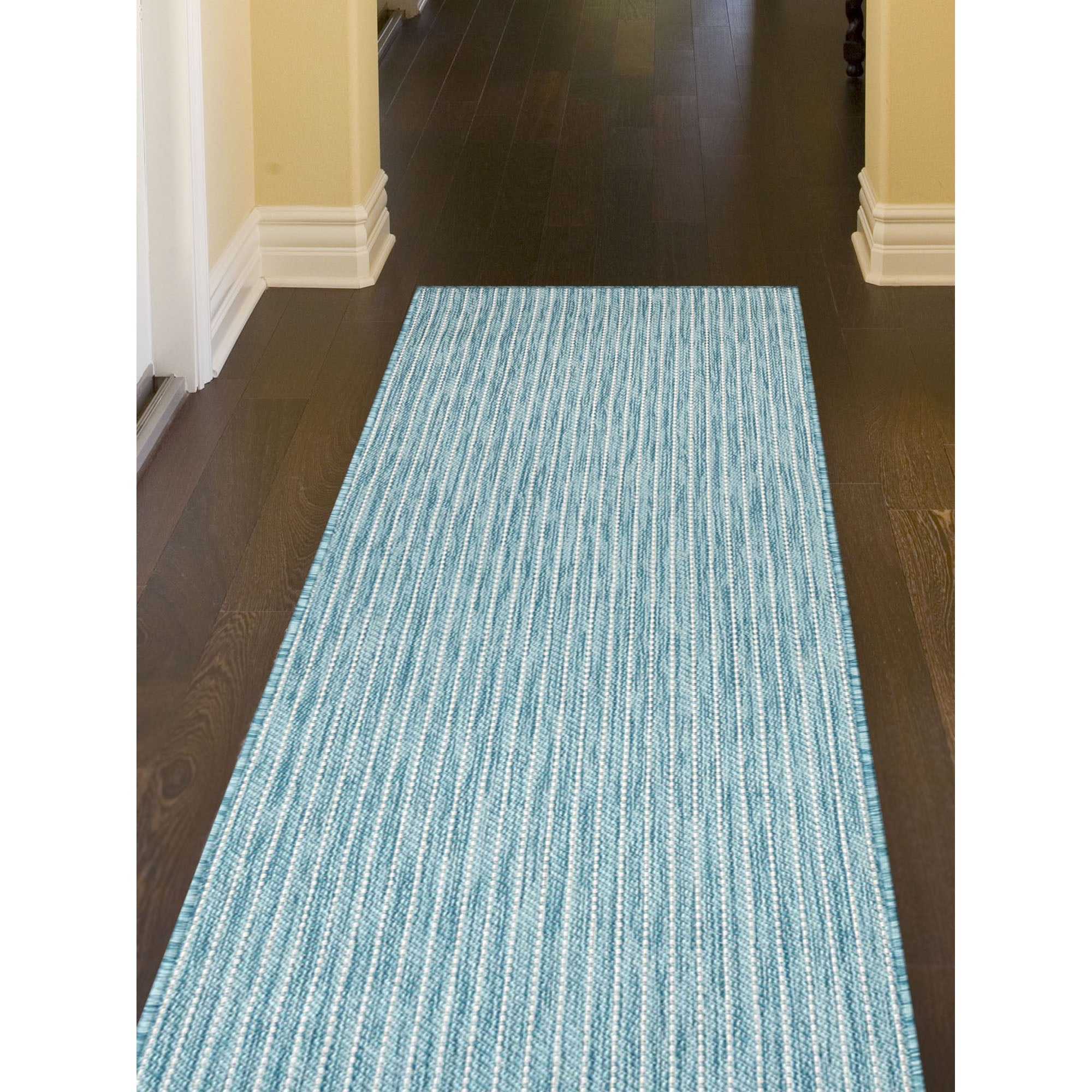 Carmel Texture Stripe Indoor Outdoor Area Rug