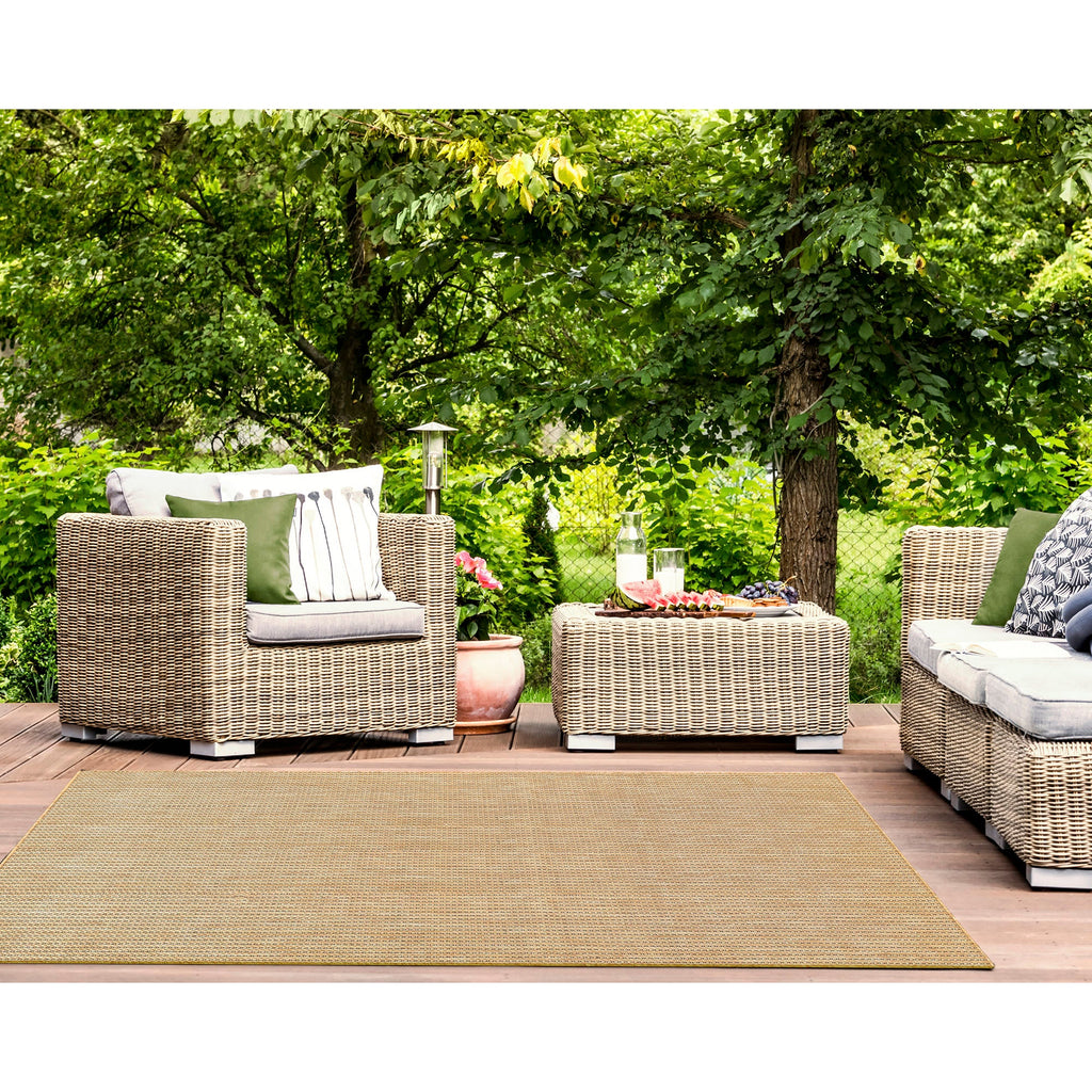 Carmel Texture Stripe Indoor Outdoor Area Rug