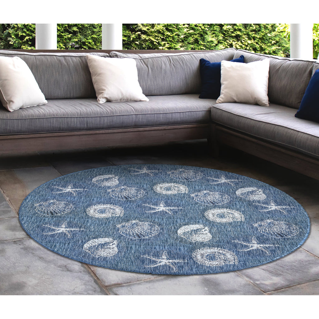Carmel Shells Indoor Outdoor Area Rug