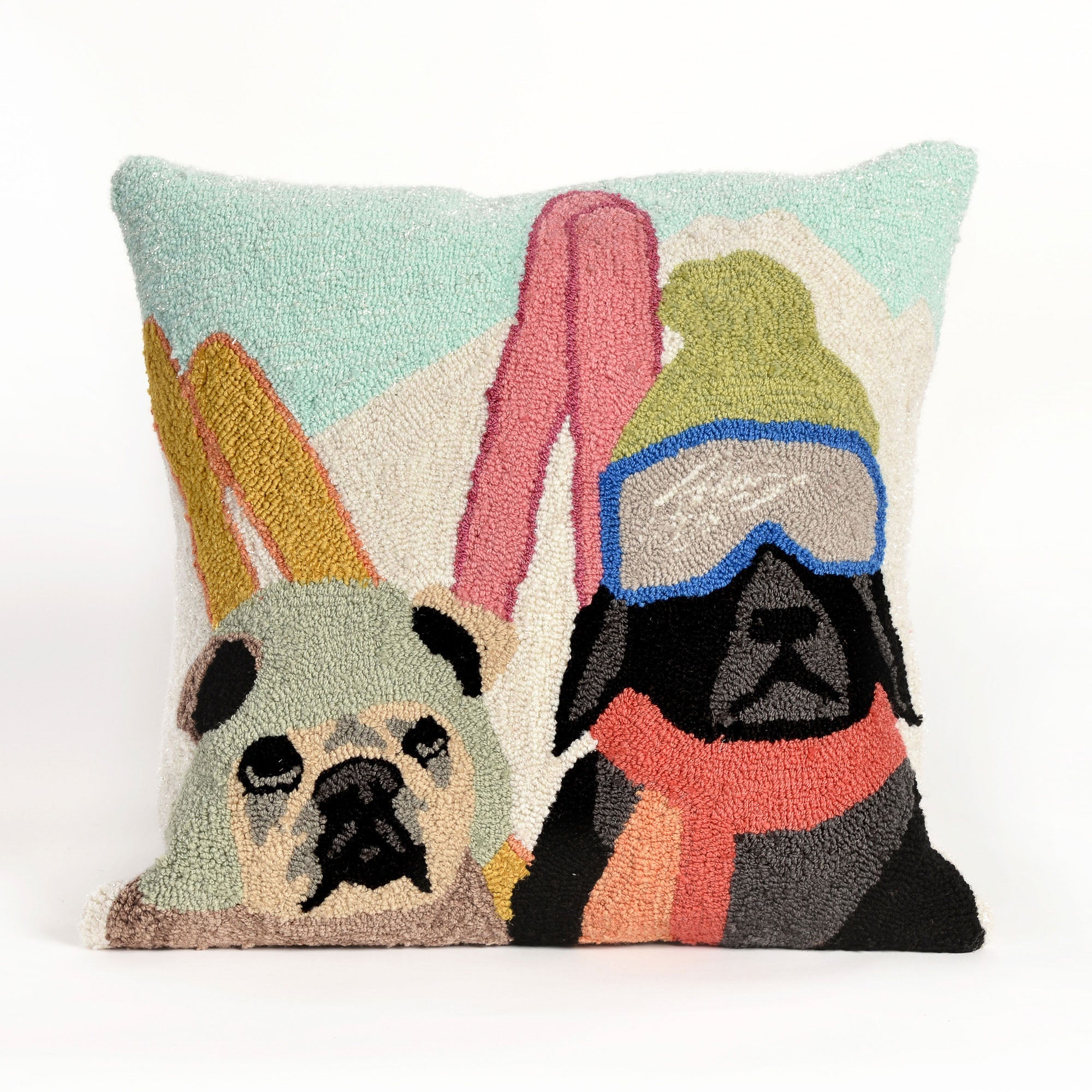 Frontporch Ski Patrol Indoor Outdoor Throw Pillow