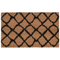 Natura Ikat Lattice Coir Doormat with Non-Skid Backing