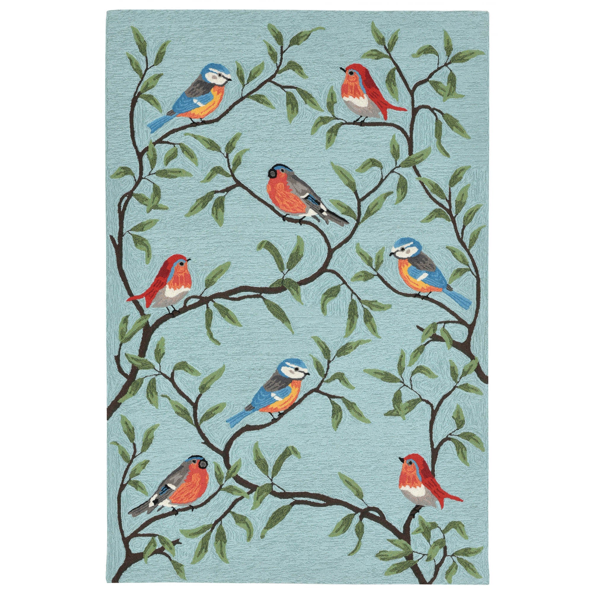 Ravella Birds On Branches Indoor/Outdoor Area Rug