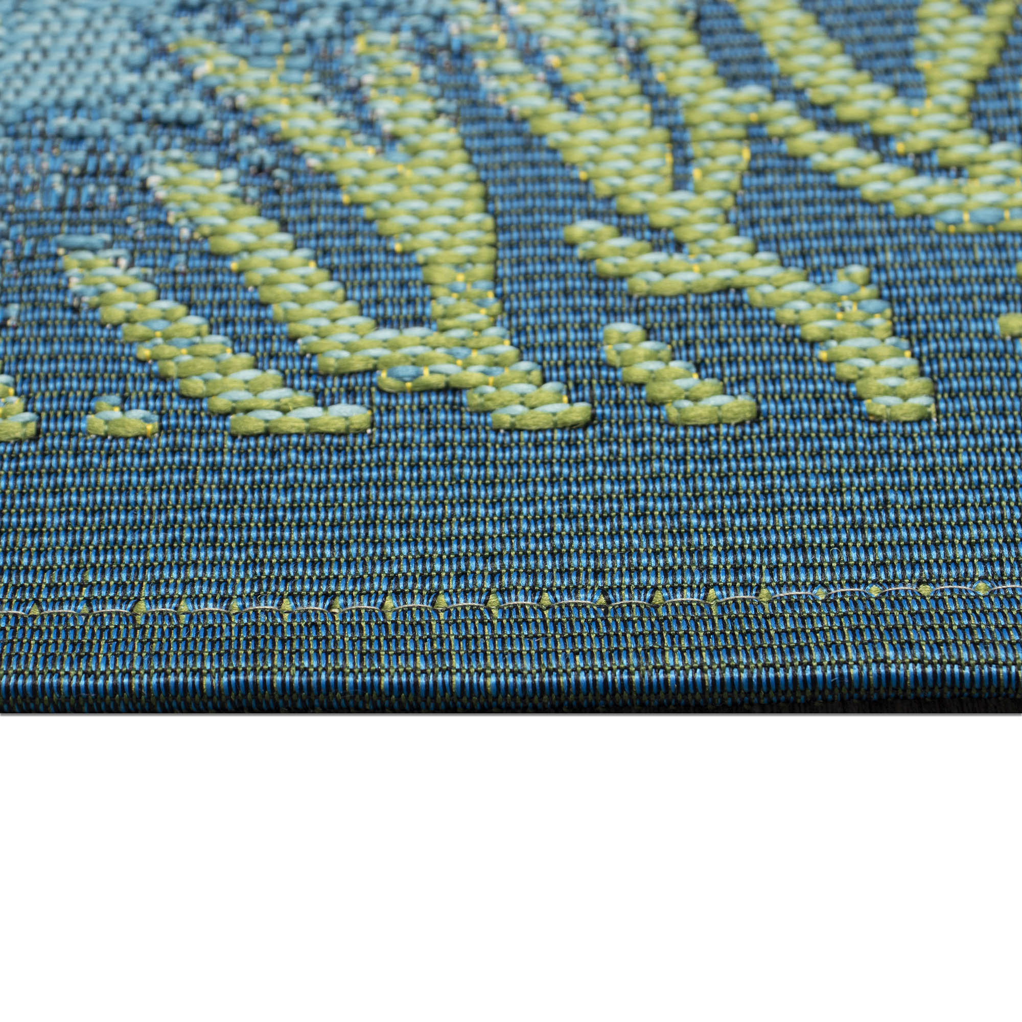 Marina Coral Garden Lapis Indoor Outdoor Area Rug