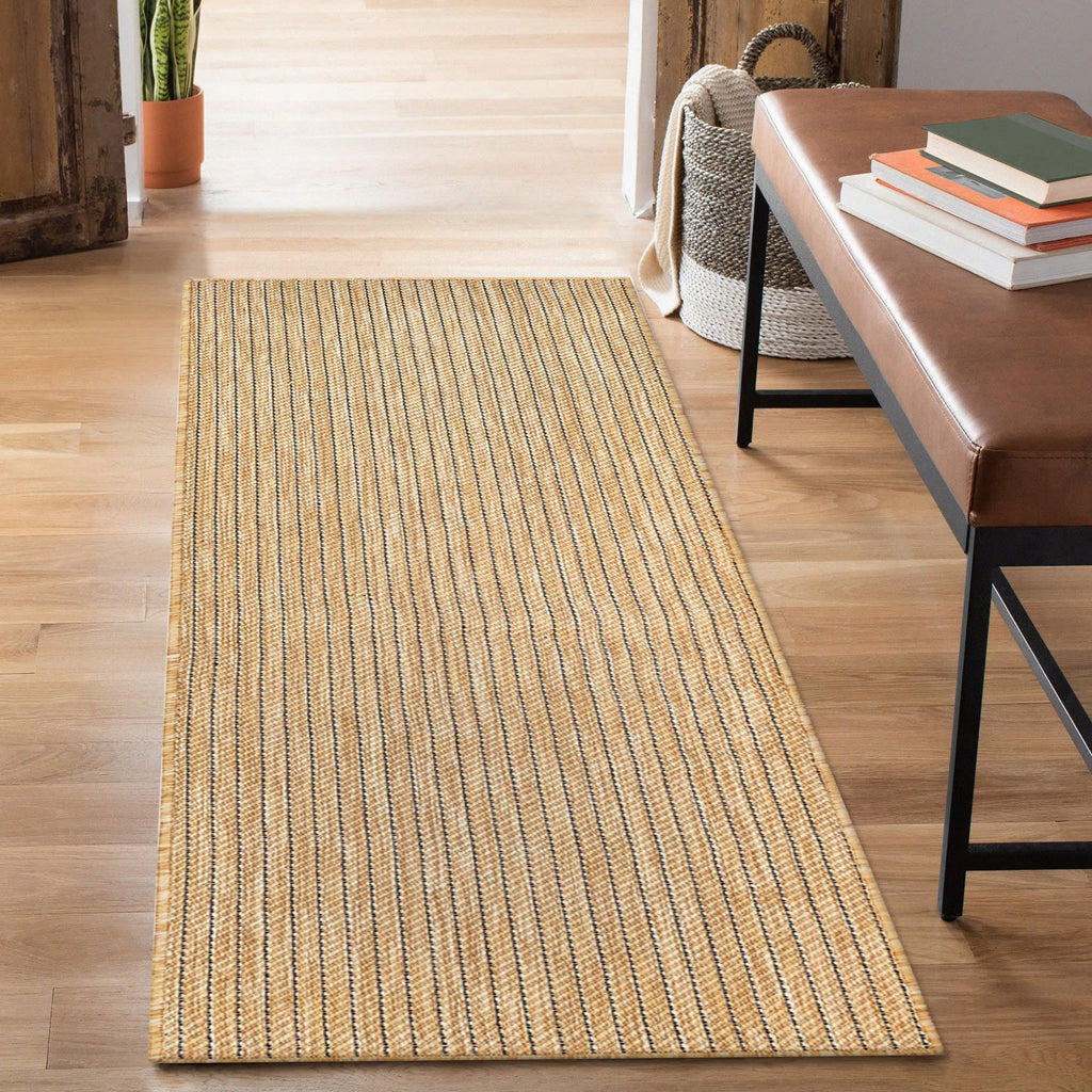 Carmel Texture Stripe Indoor Outdoor Area Rug