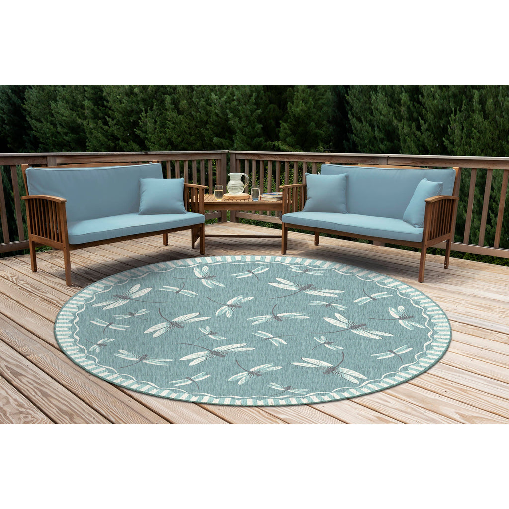 Carmel Dragonfly Indoor Outdoor Area Rug