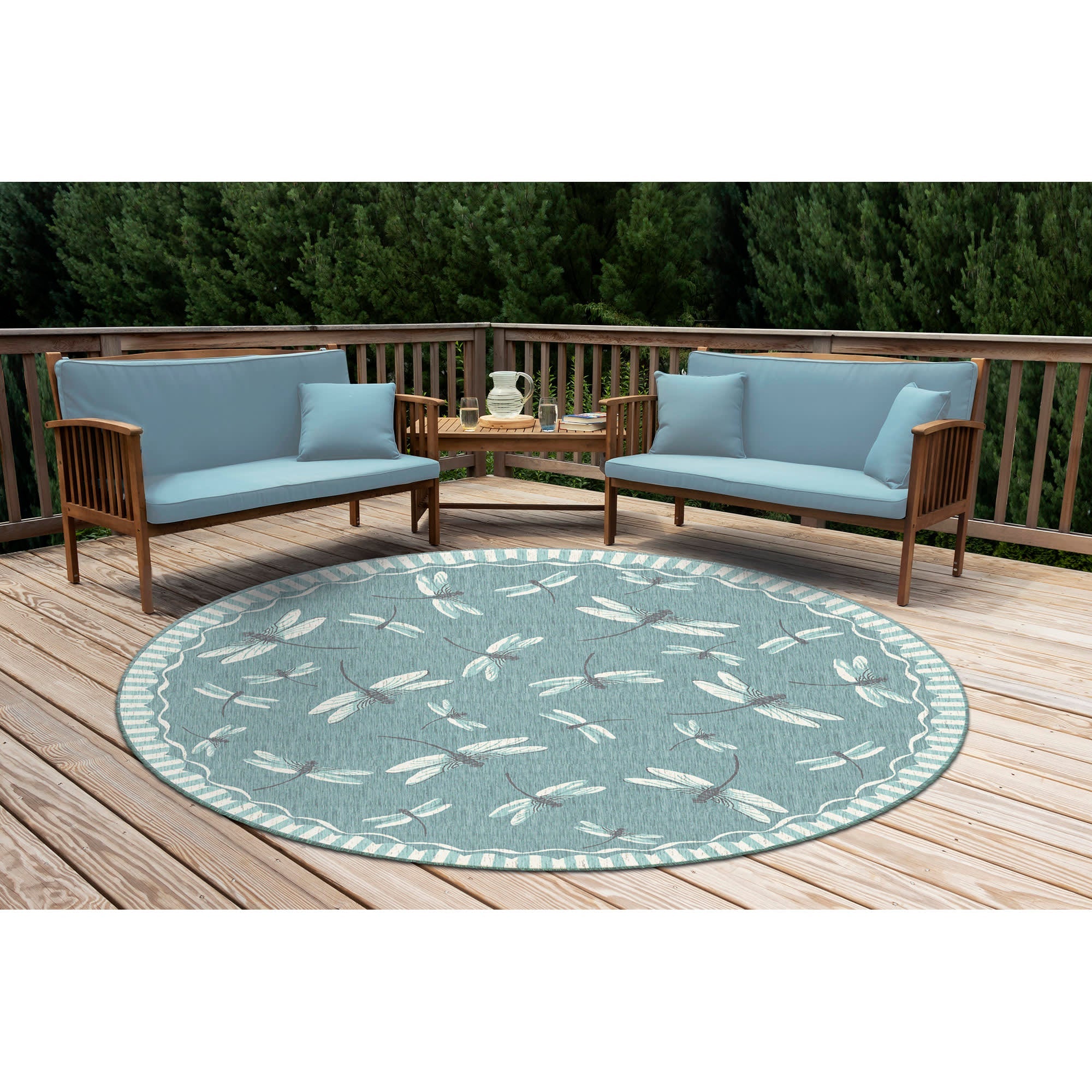 Carmel Dragonfly Indoor Outdoor Area Rug