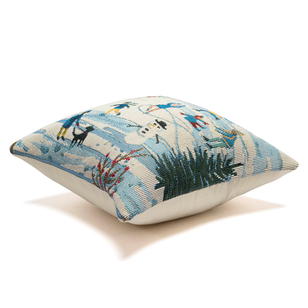 Marina Gone Skating Indoor Outdoor Throw Pillow