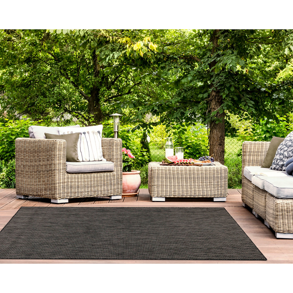 Carmel Texture Stripe Indoor Outdoor Area Rug