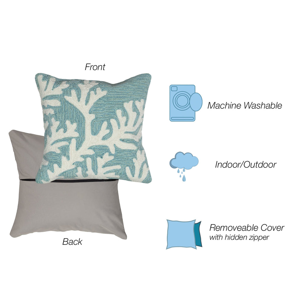 Frontporch Coral Indoor Outdoor Throw Pillow
