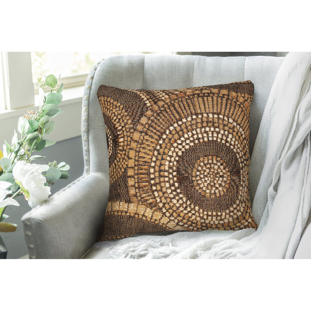 Marina Circles Indoor Outdoor Throw Pillow