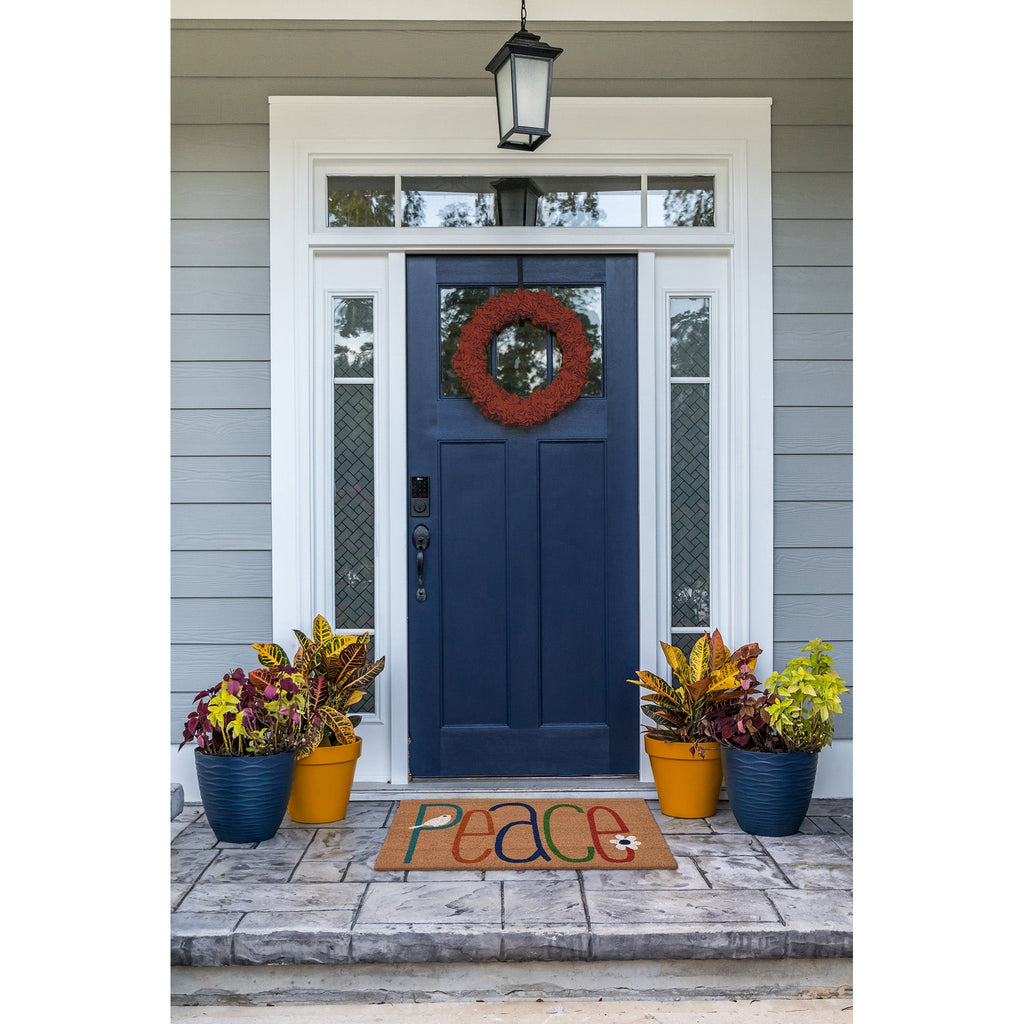 Natura Peace Coir Doormat with Non-Slip Backing