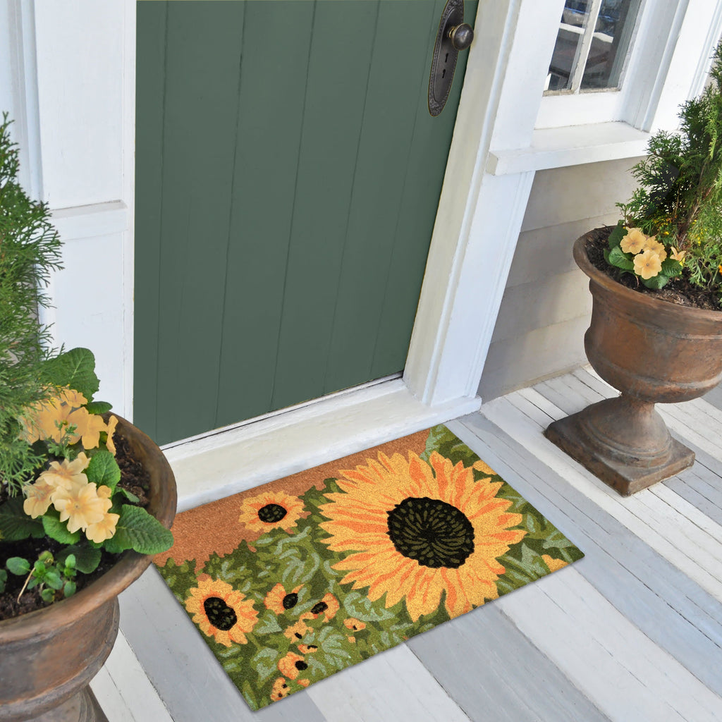 Natura Sunny Day Coir Doormat with Non-Slip Backing