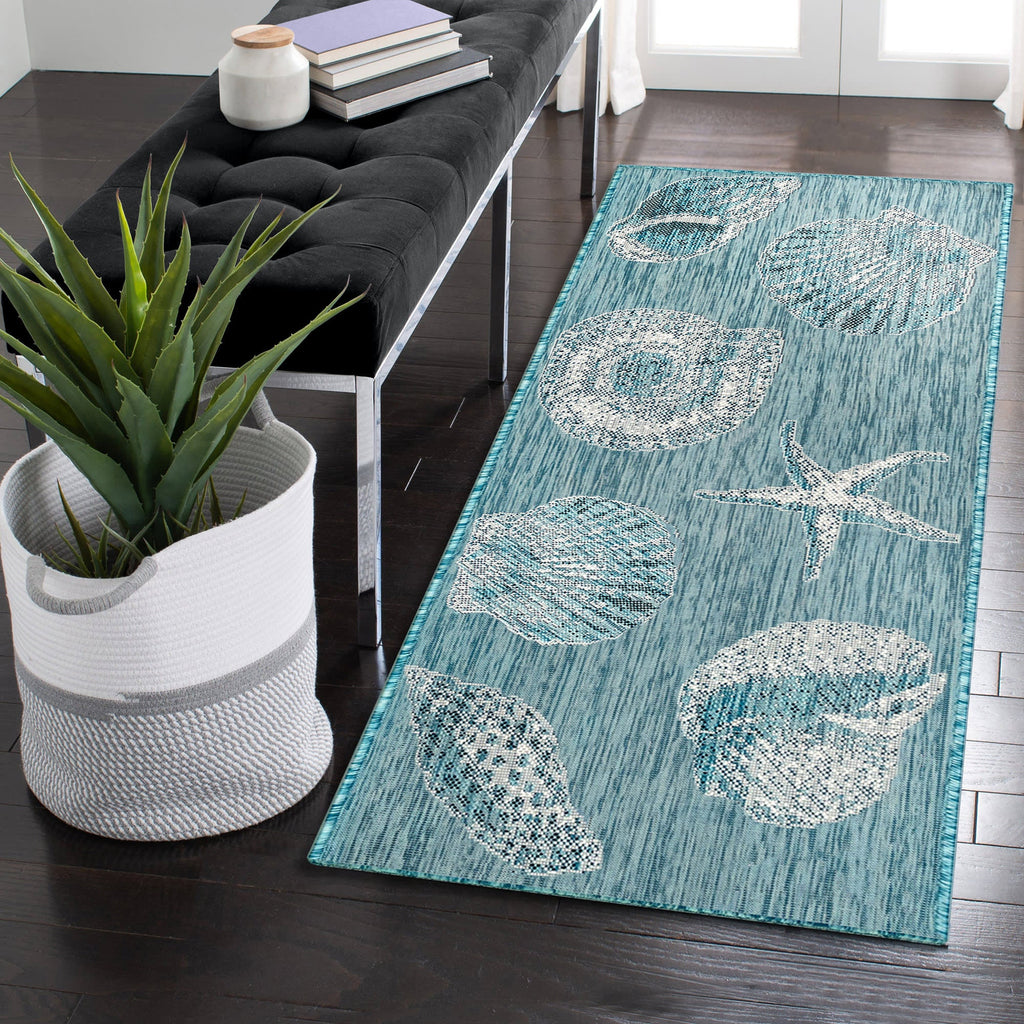 Carmel Shells Indoor Outdoor Area Rug