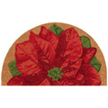 Natura Poinsettia Coir Doormat with Non-Slip Backing