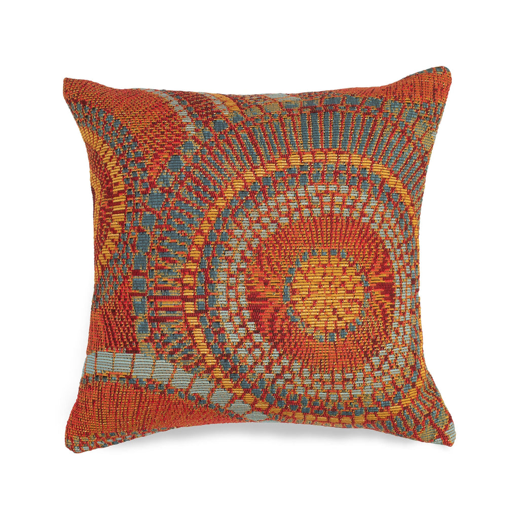 Marina Circles Indoor Outdoor Throw Pillow