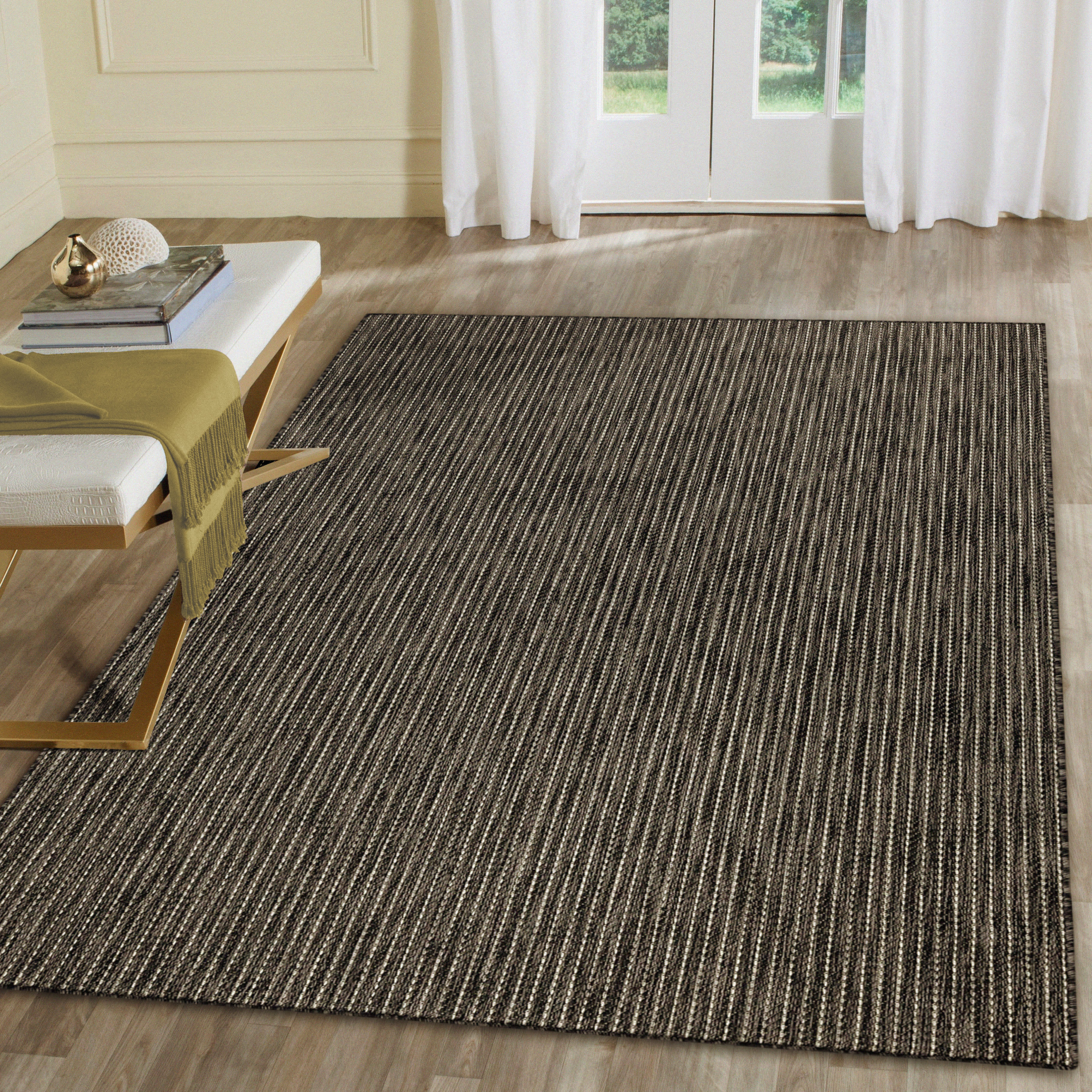 Carmel Texture Stripe Indoor Outdoor Area Rug