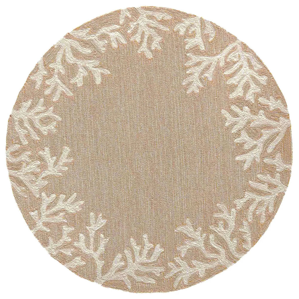 Carmel Coral Border Indoor Outdoor Area Rug