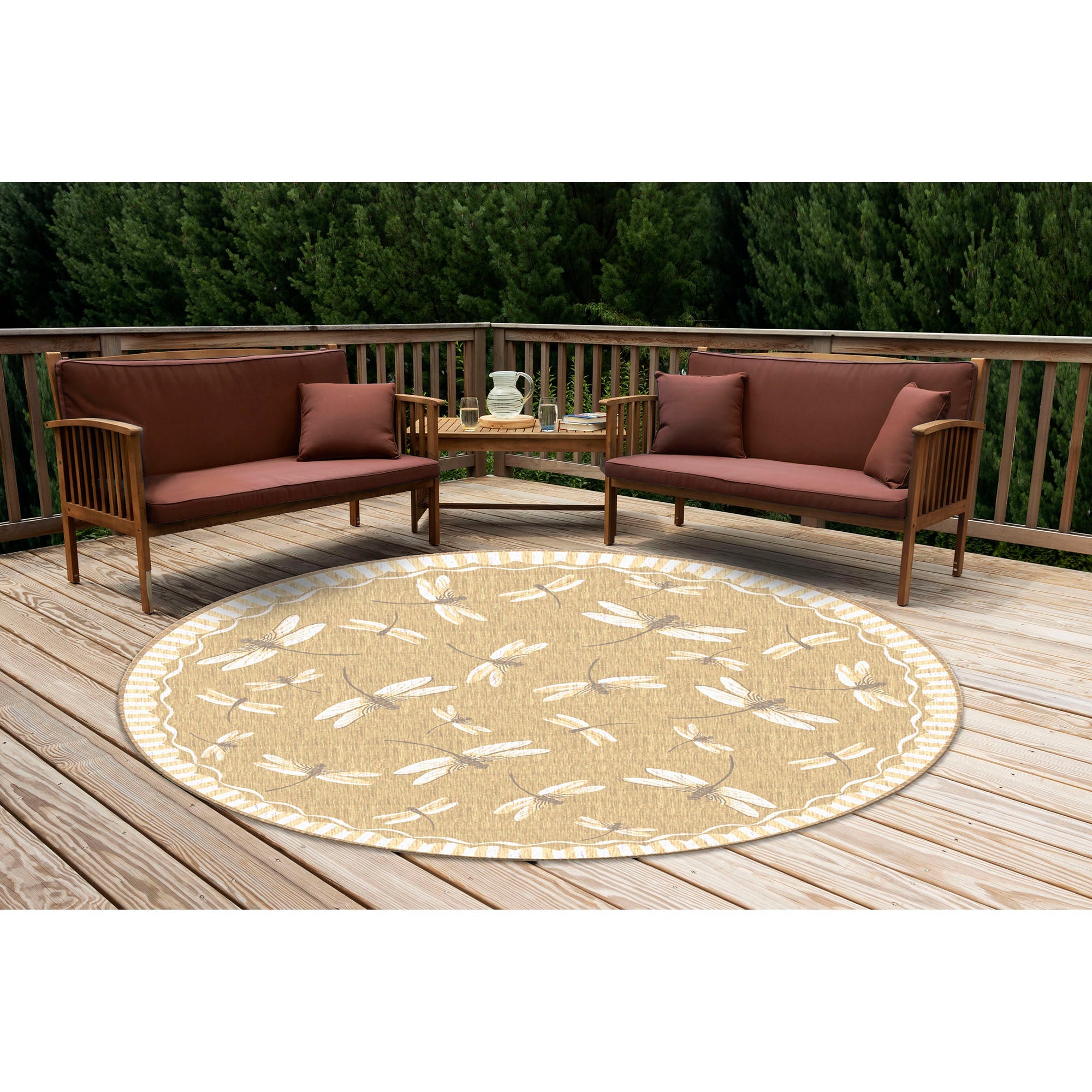Carmel Dragonfly Indoor Outdoor Area Rug