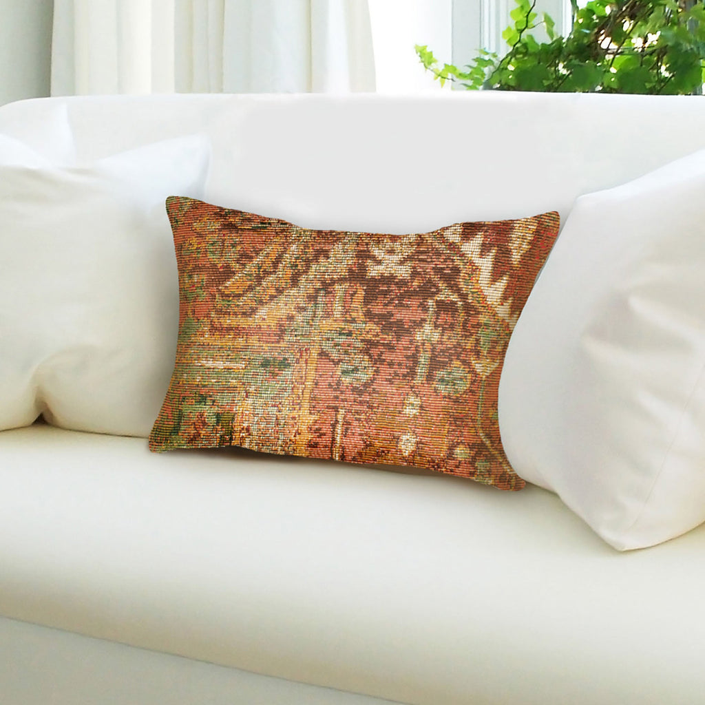 Marina Heriz Indoor Outdoor Throw Pillow