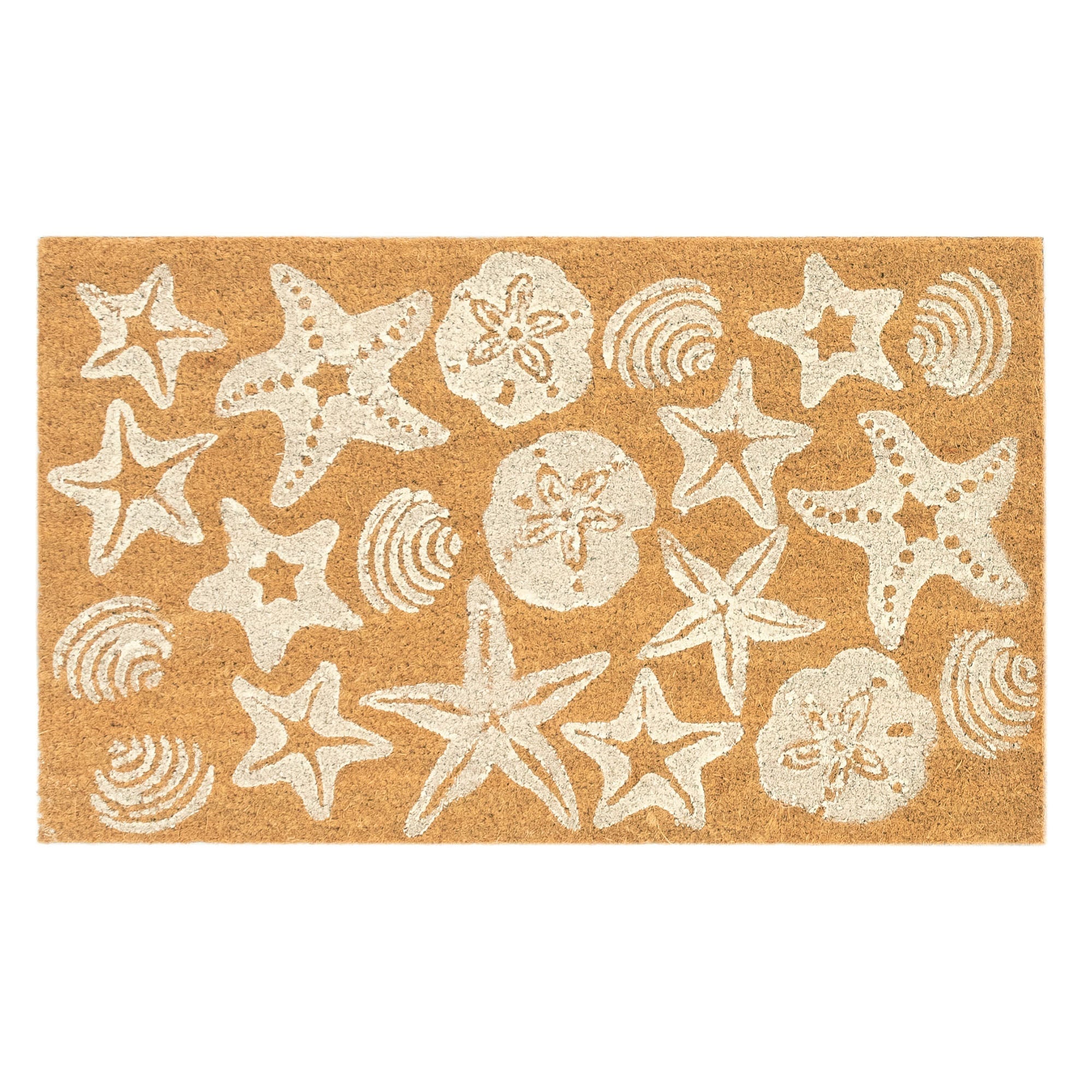 Natura Shells Coir Doormat with Non-Slip Backing