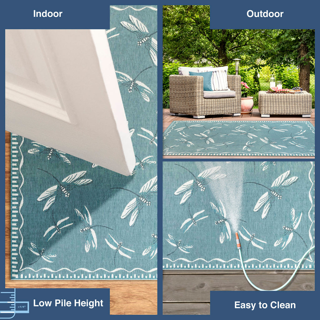 Carmel Dragonfly Indoor Outdoor Area Rug