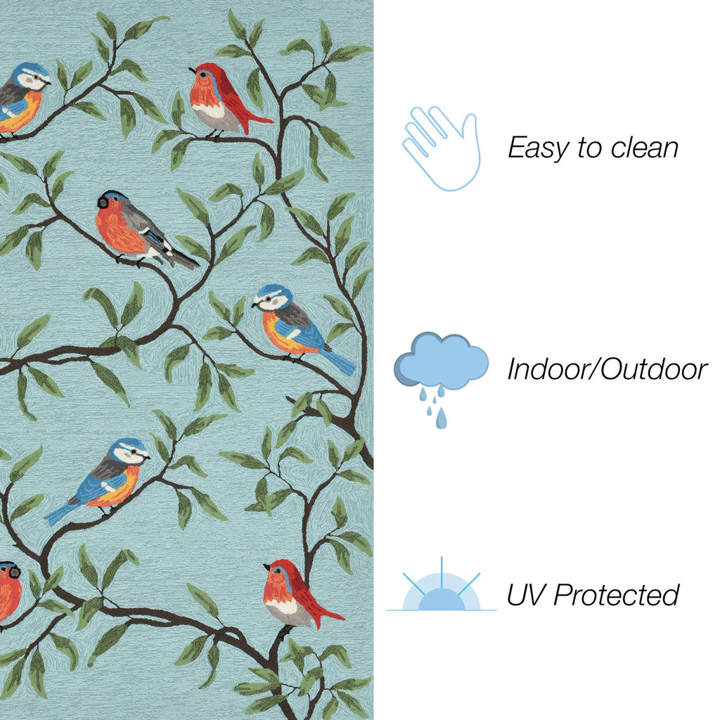 Ravella Birds On Branches Indoor/Outdoor Area Rug