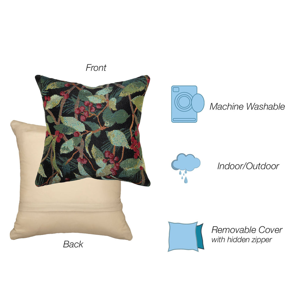 Marina Holly Field Indoor Outdoor Throw Pillow