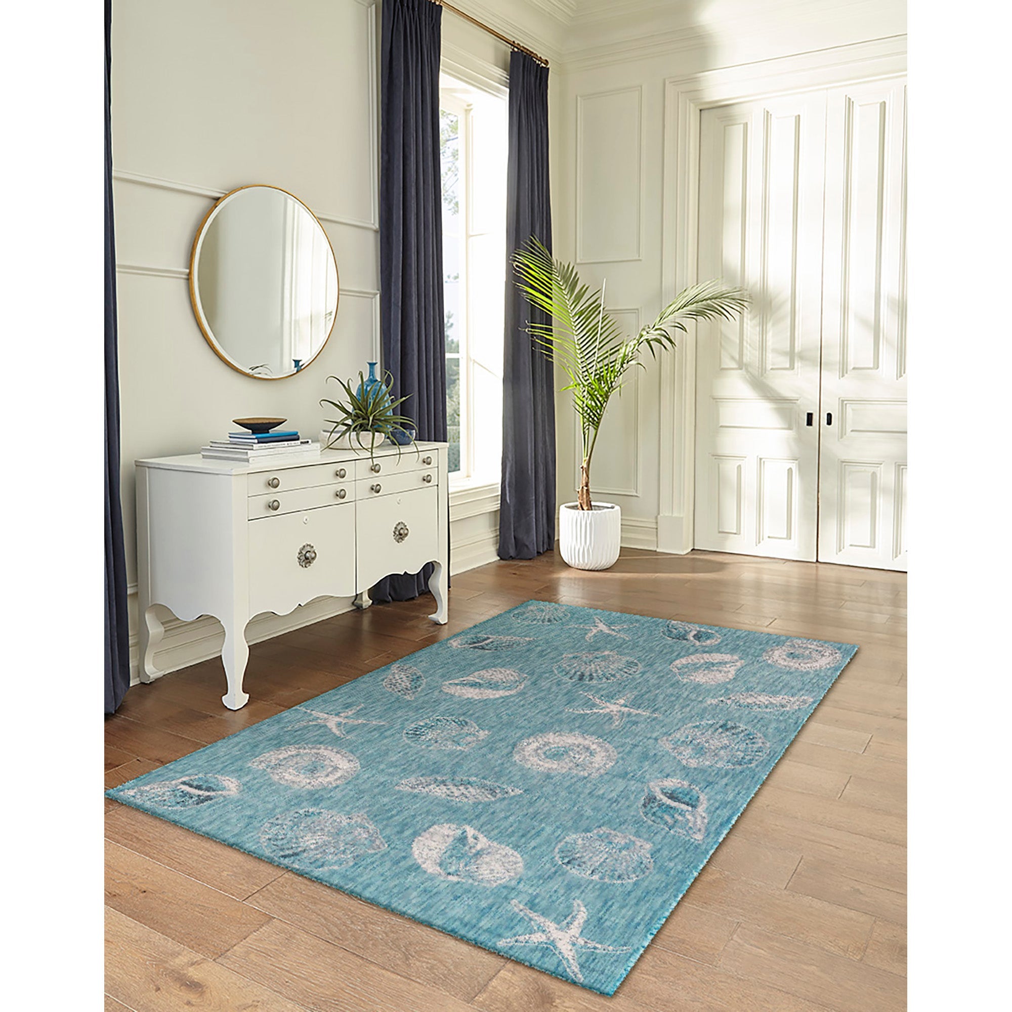 Carmel Shells Indoor Outdoor Area Rug