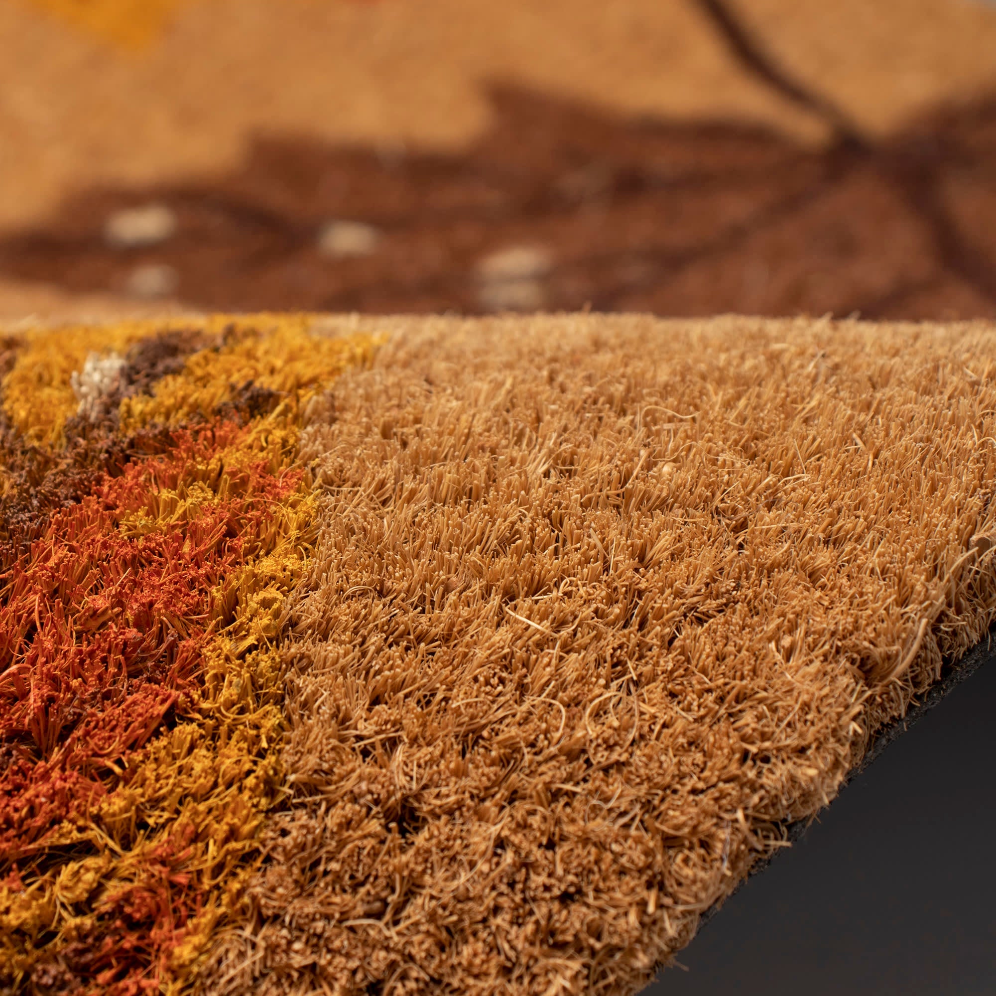 Natura Falling Leaves Coir Doormat with Non-Slip Backing