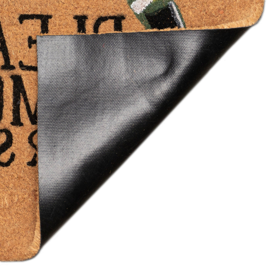 Natura Please Remove Your Shoes Coir Doormat with Non-Slip Backing