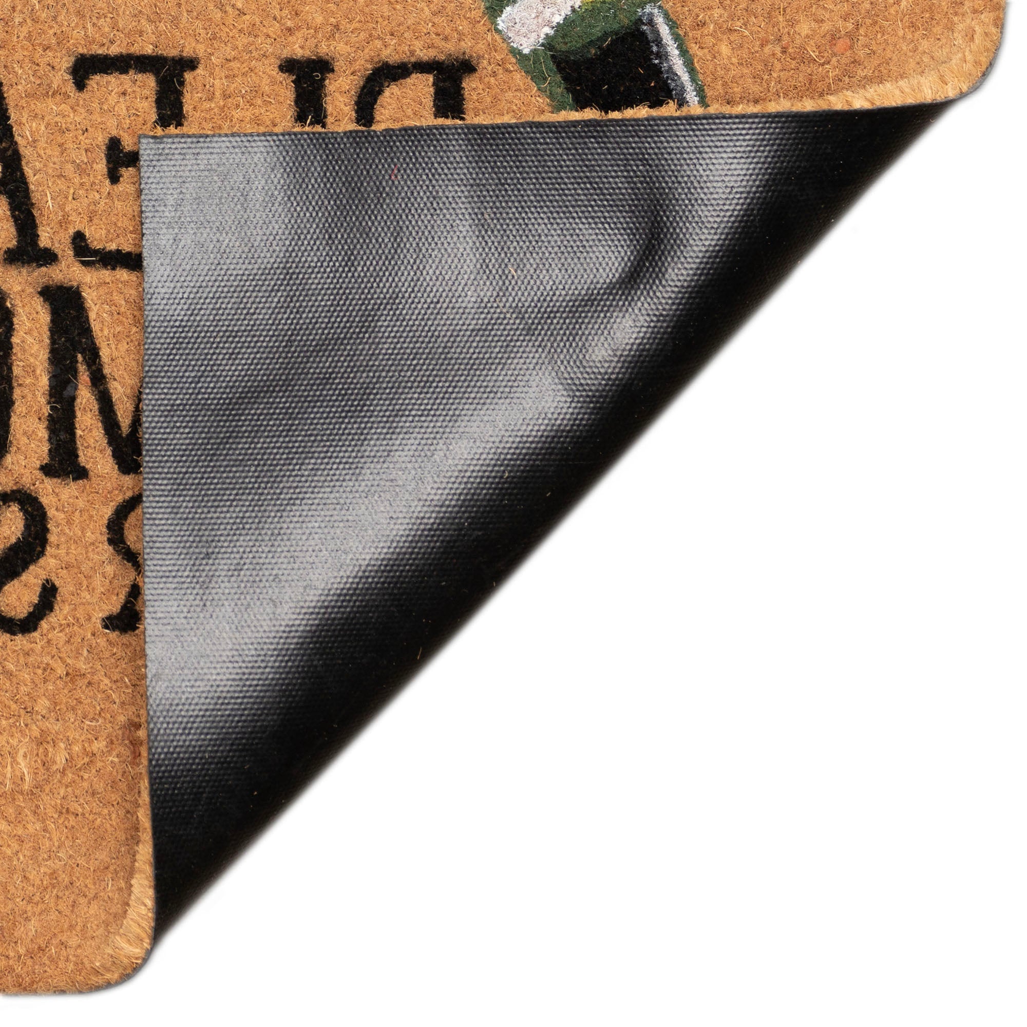 Natura Please Remove Your Shoes Coir Doormat with Non-Slip Backing