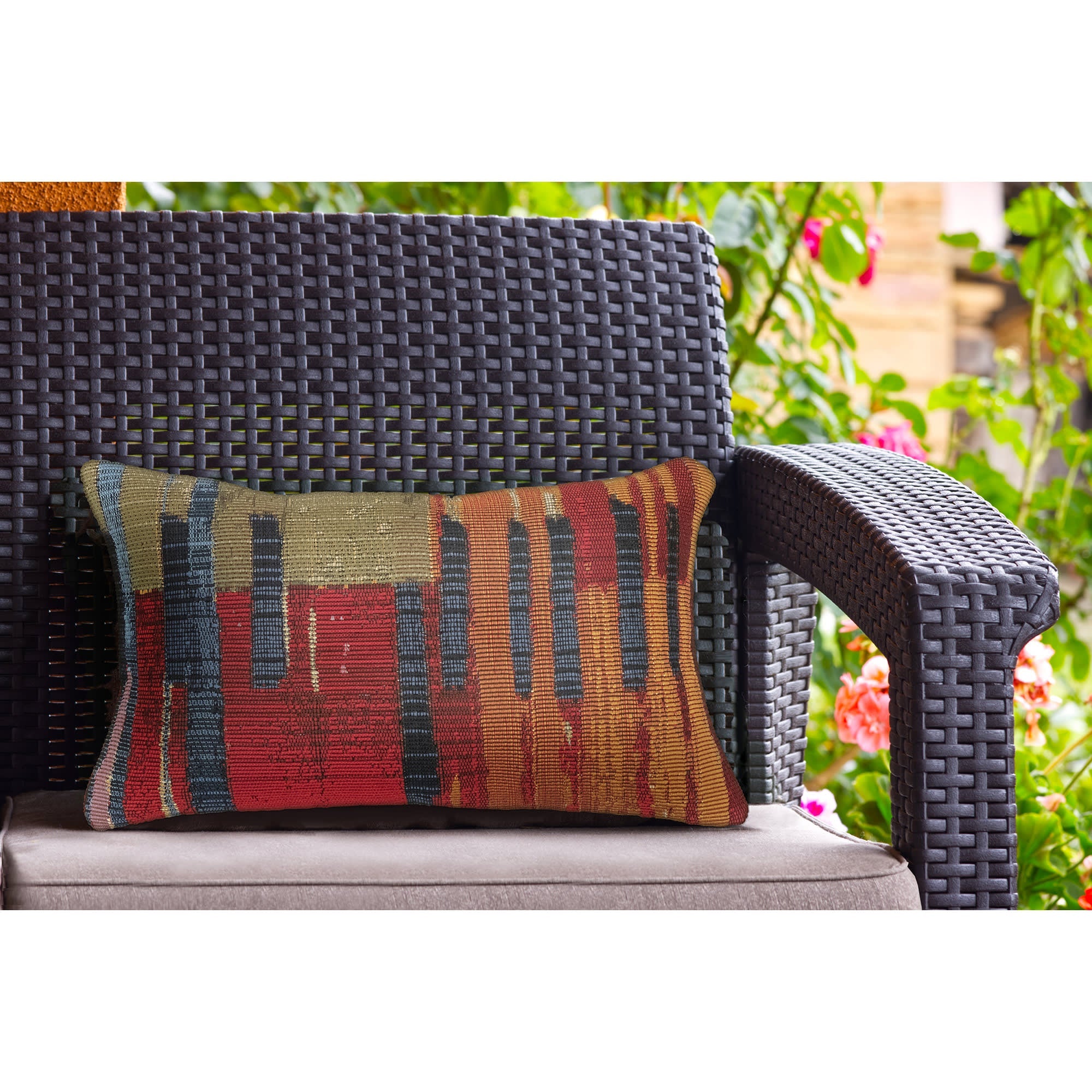 Marina Paintbox Indoor Outdoor Throw Pillow